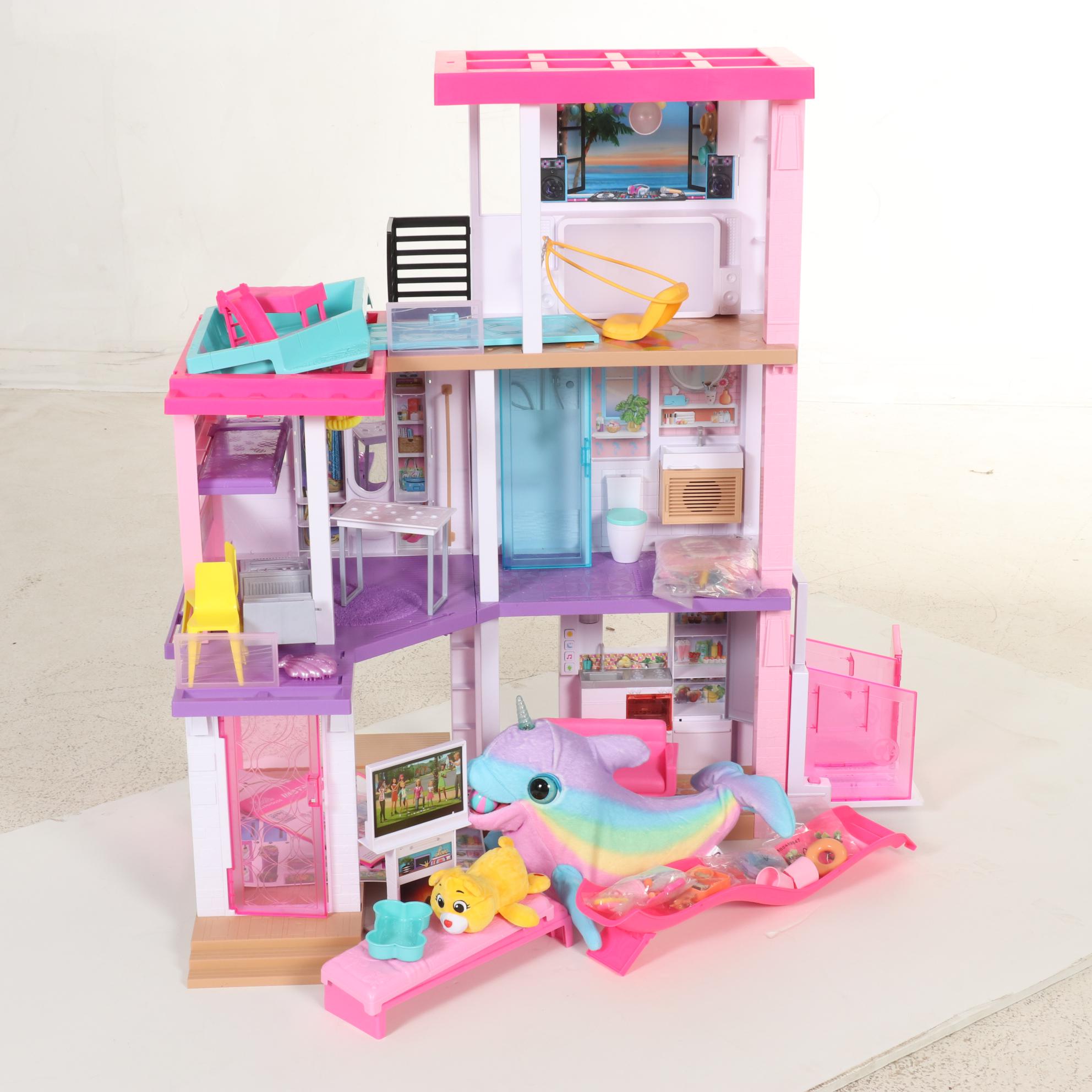 Barbie Dreamhouse Playset With Accessories