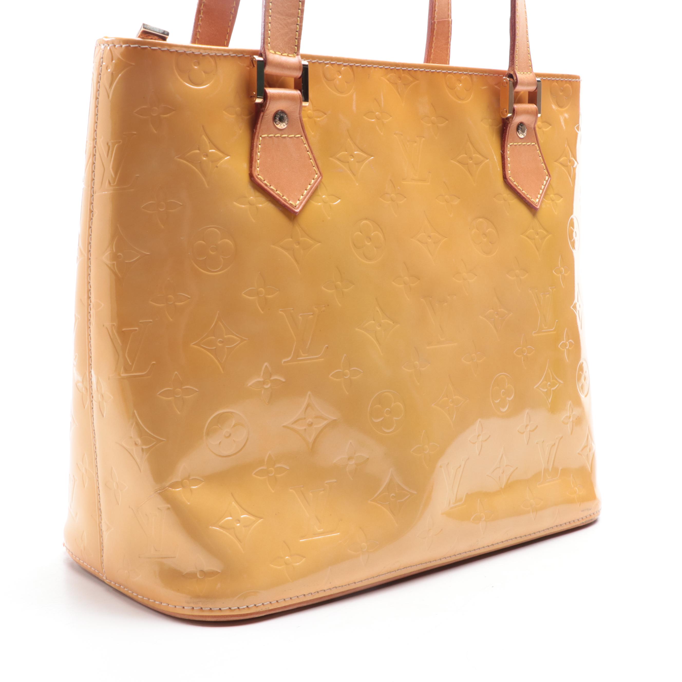 Louis Vuitton Houston Bag in Monogram Vernis and Vachetta Leather
