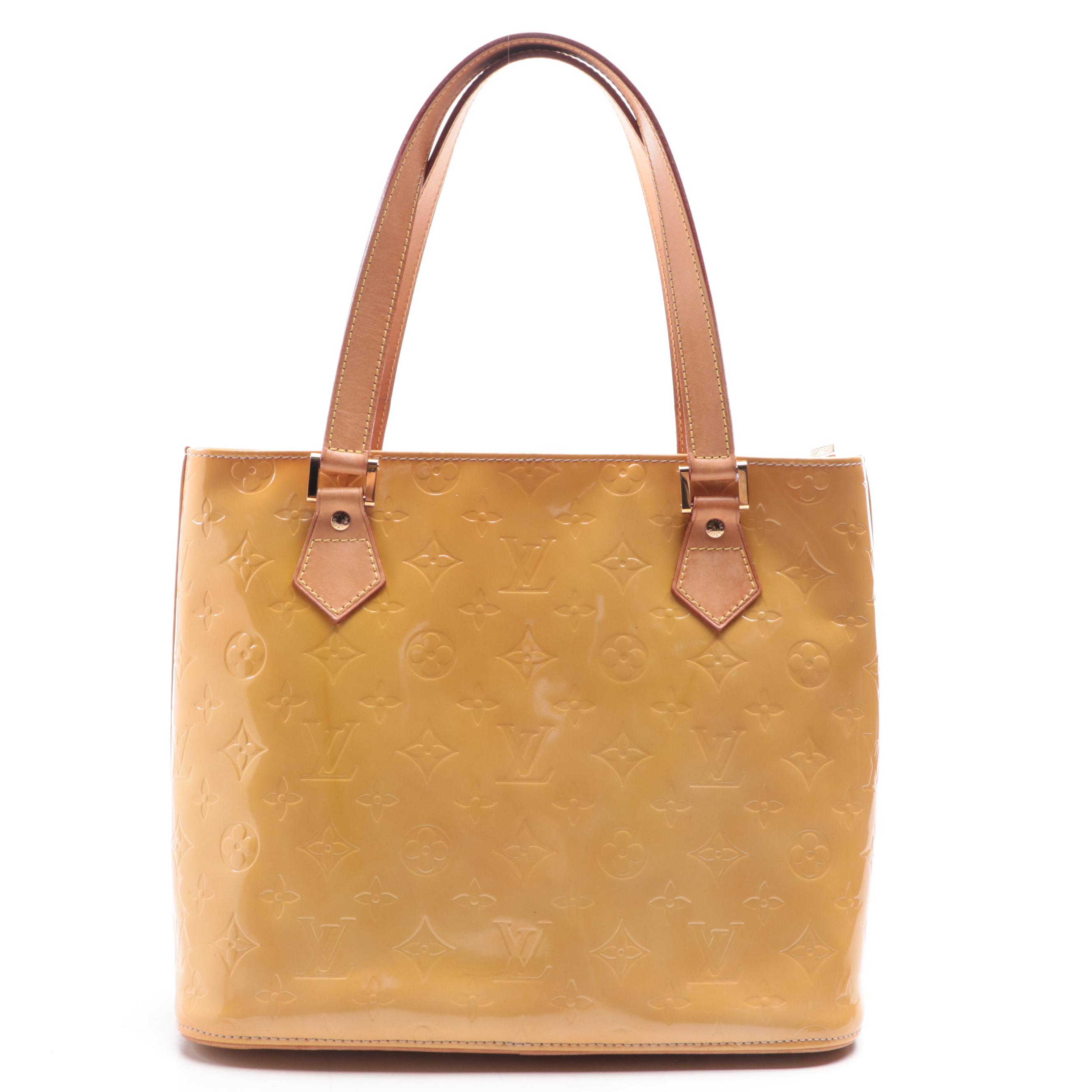 Louis Vuitton Houston Bag in Monogram Vernis and Vachetta Leather