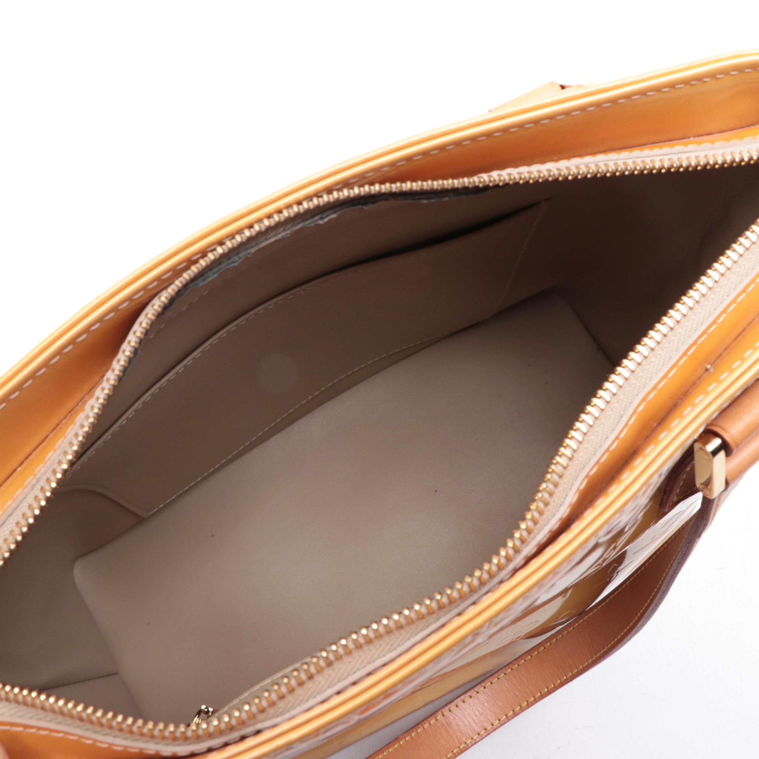 Louis Vuitton Houston Bag in Monogram Vernis and Vachetta Leather