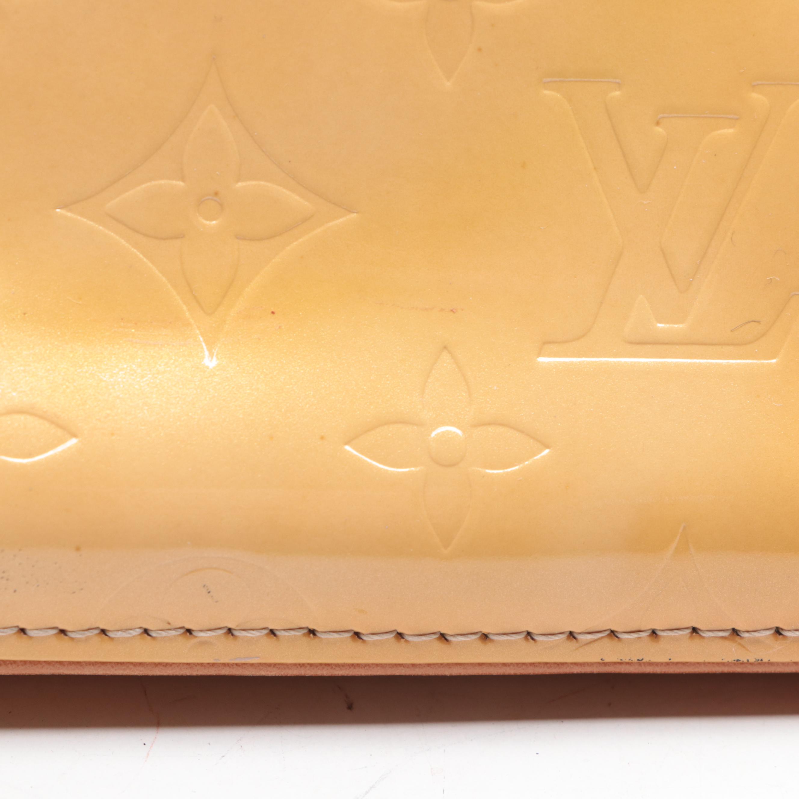 Louis Vuitton Houston Bag in Monogram Vernis and Vachetta Leather