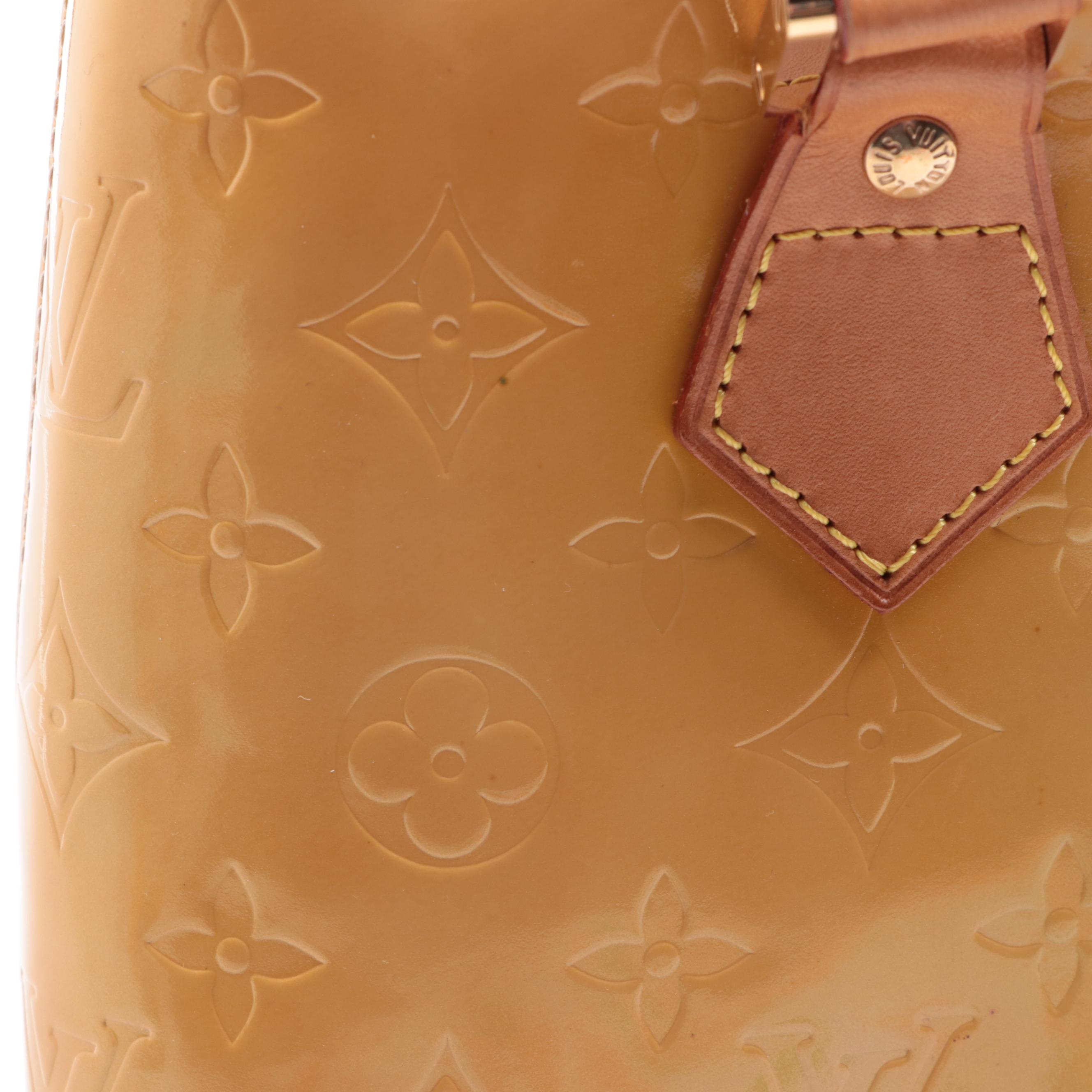 Louis Vuitton Houston Bag in Monogram Vernis and Vachetta Leather