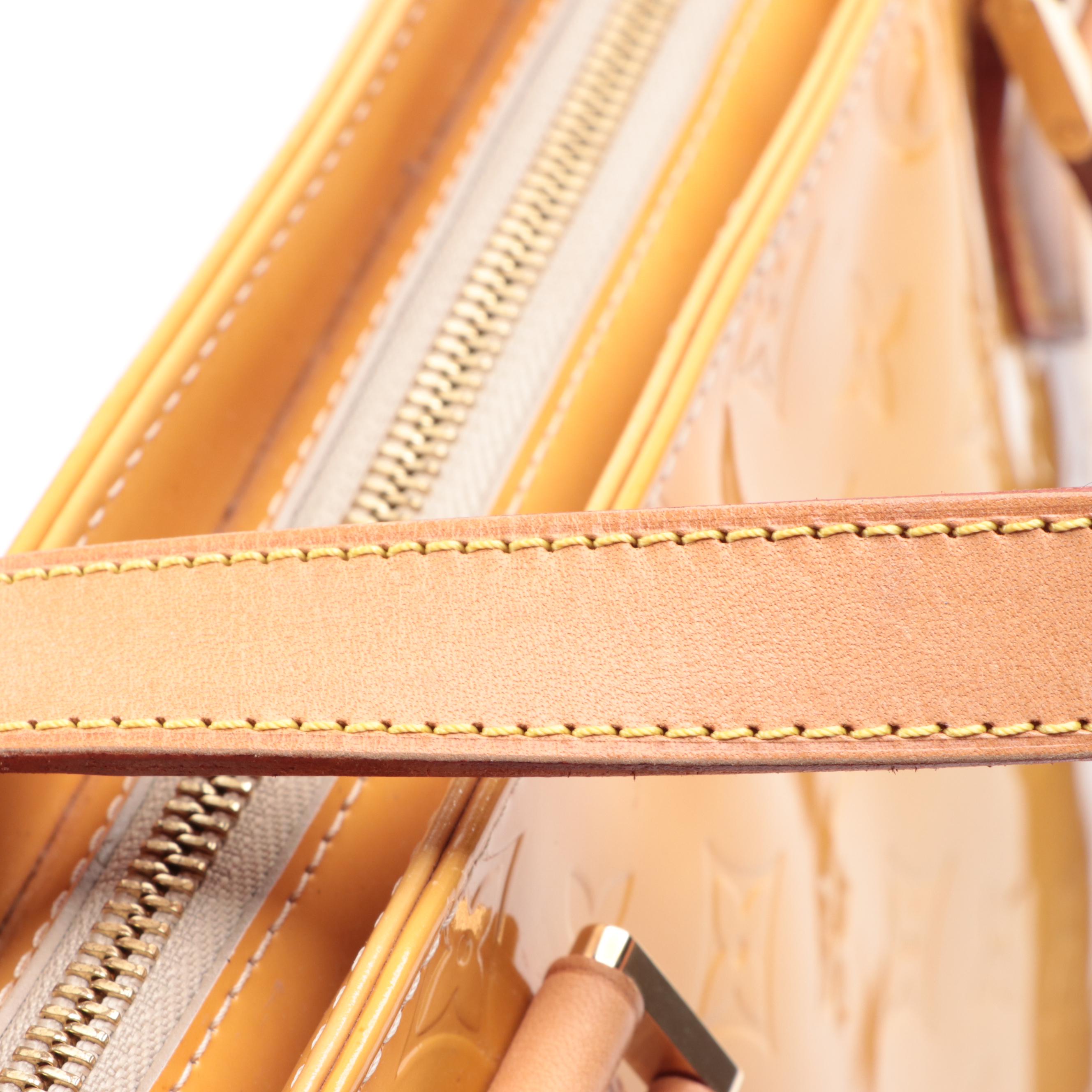 Louis Vuitton Houston Bag in Monogram Vernis and Vachetta Leather