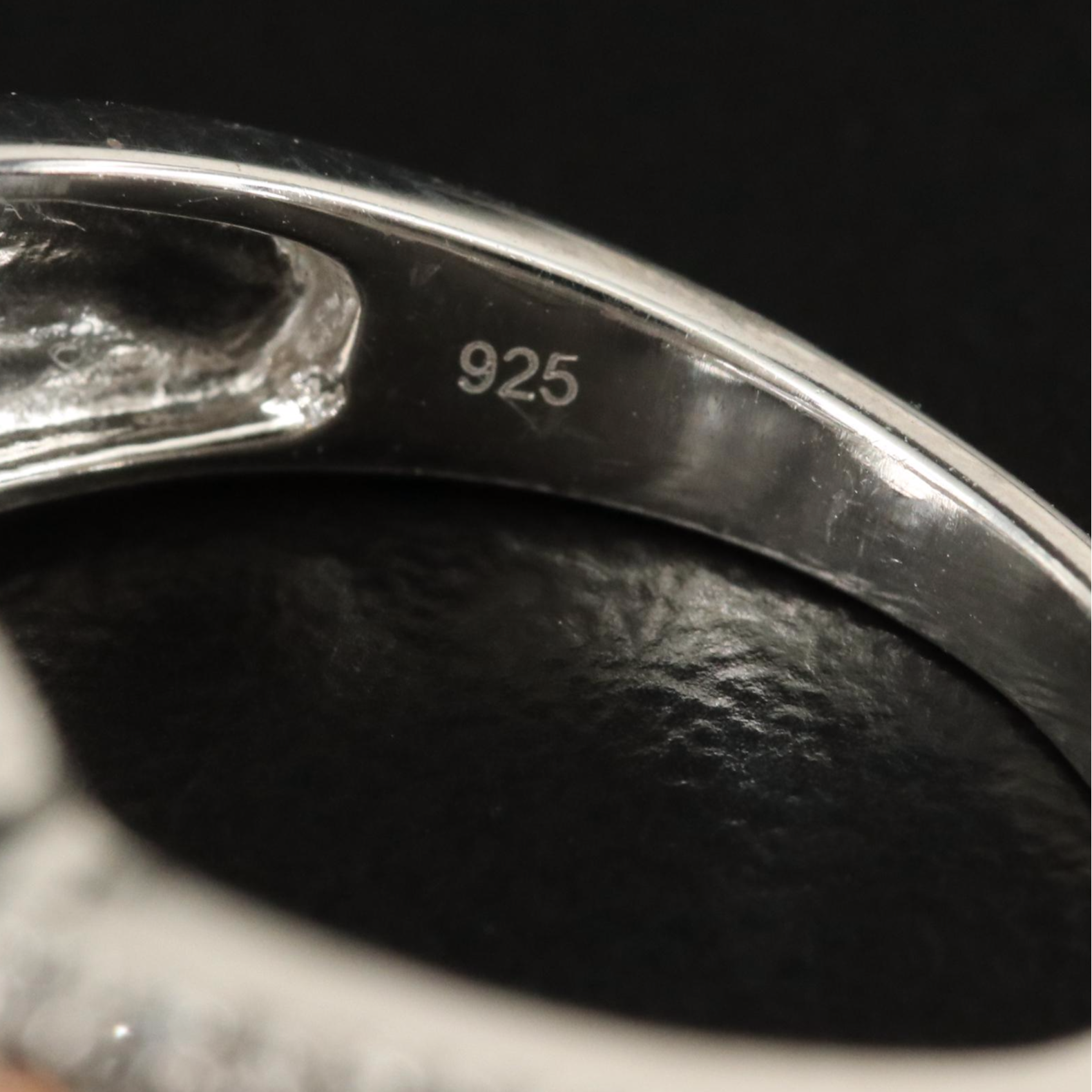 Sterling Sapphire Double Halo Ring