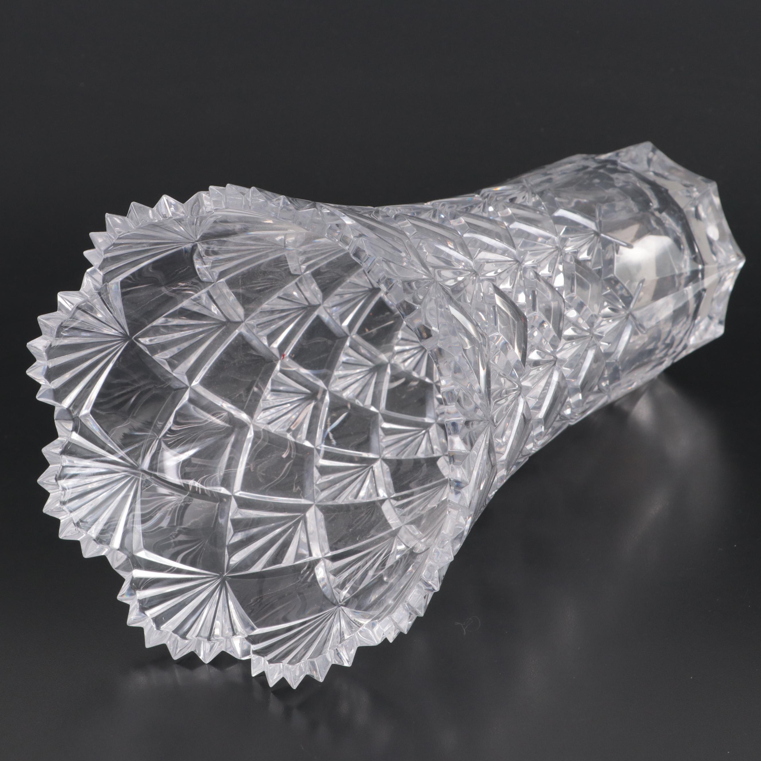 Mikasa "Valbonne" Crystal Vase, Late 20th Century