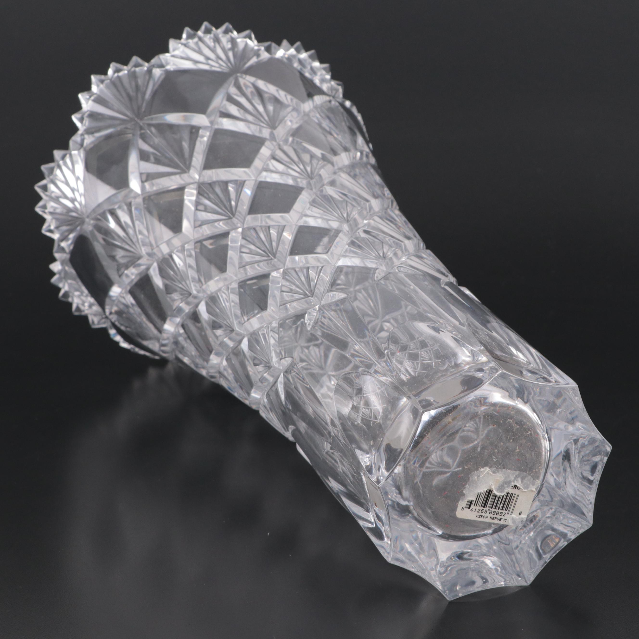 Mikasa "Valbonne" Crystal Vase, Late 20th Century