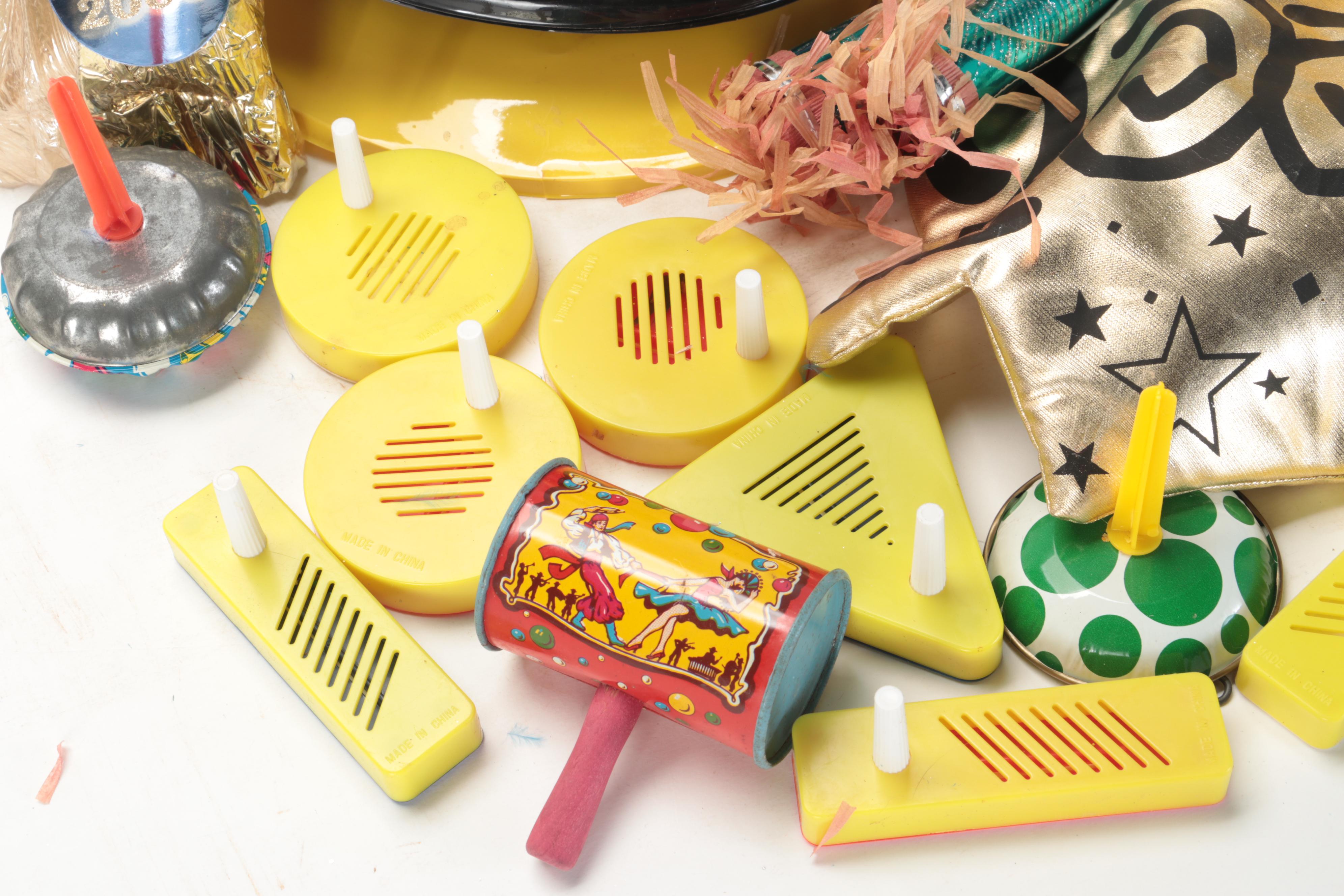 New Year's Eve Party Hats and Noisemakers