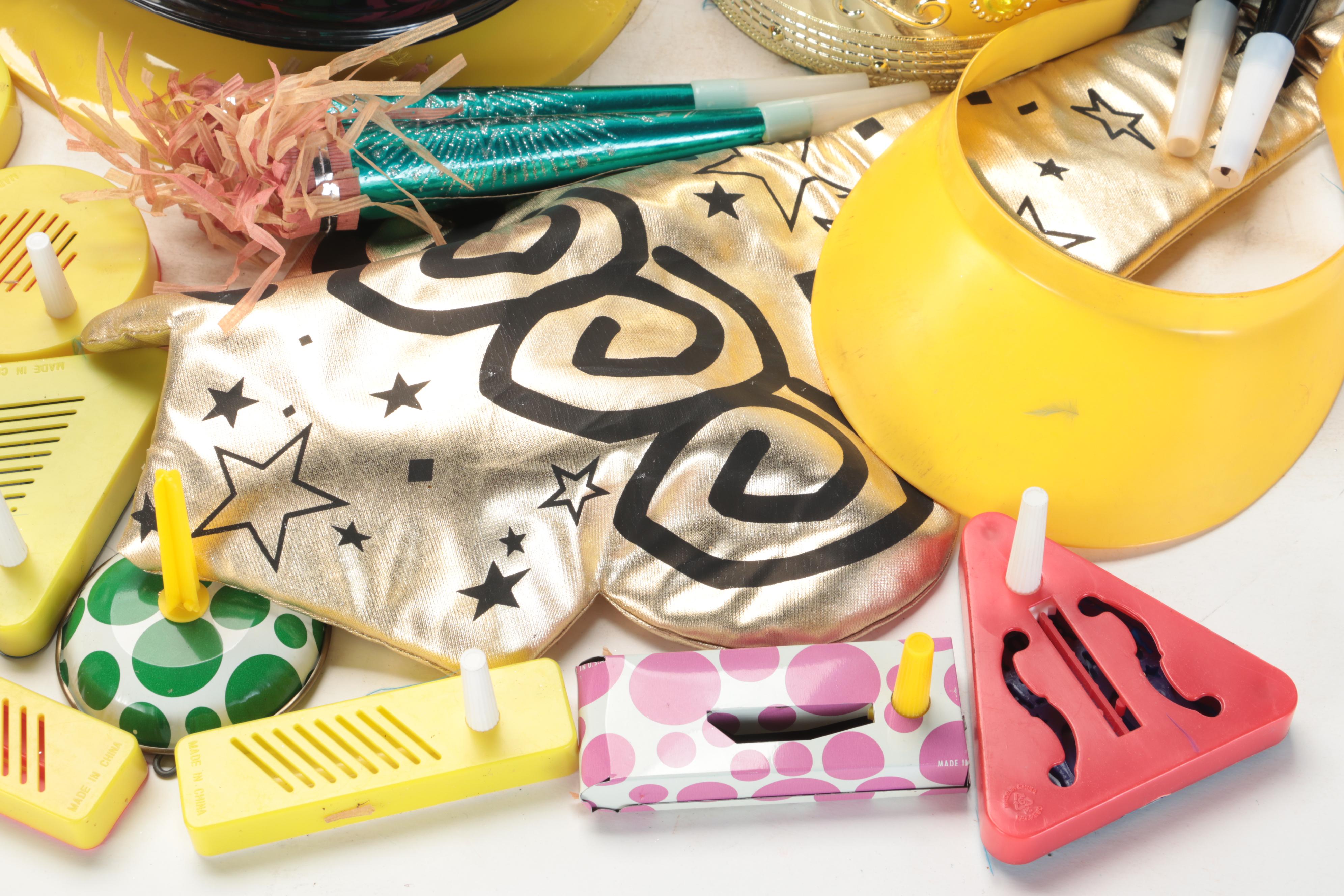 New Year's Eve Party Hats and Noisemakers