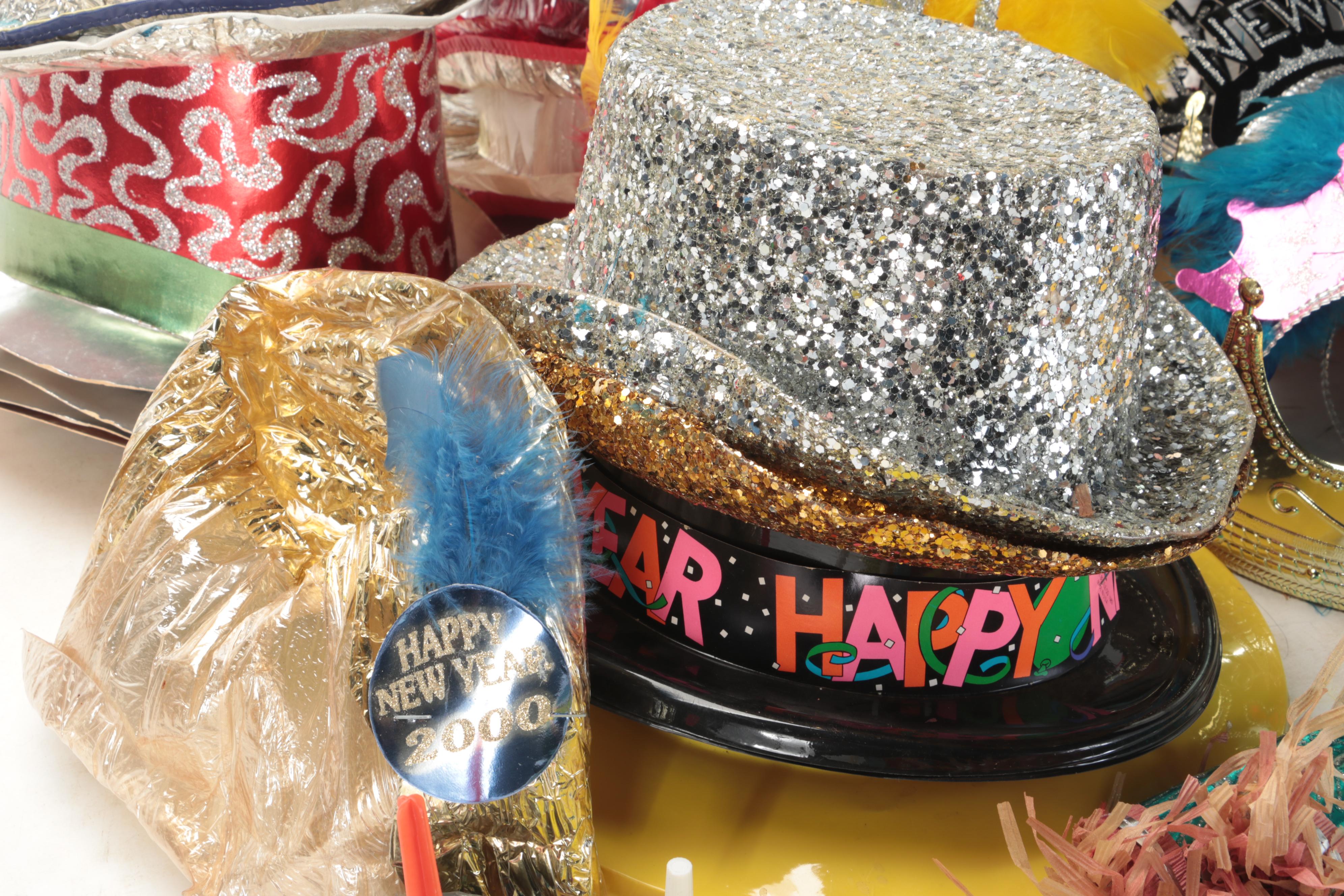 New Year's Eve Party Hats and Noisemakers