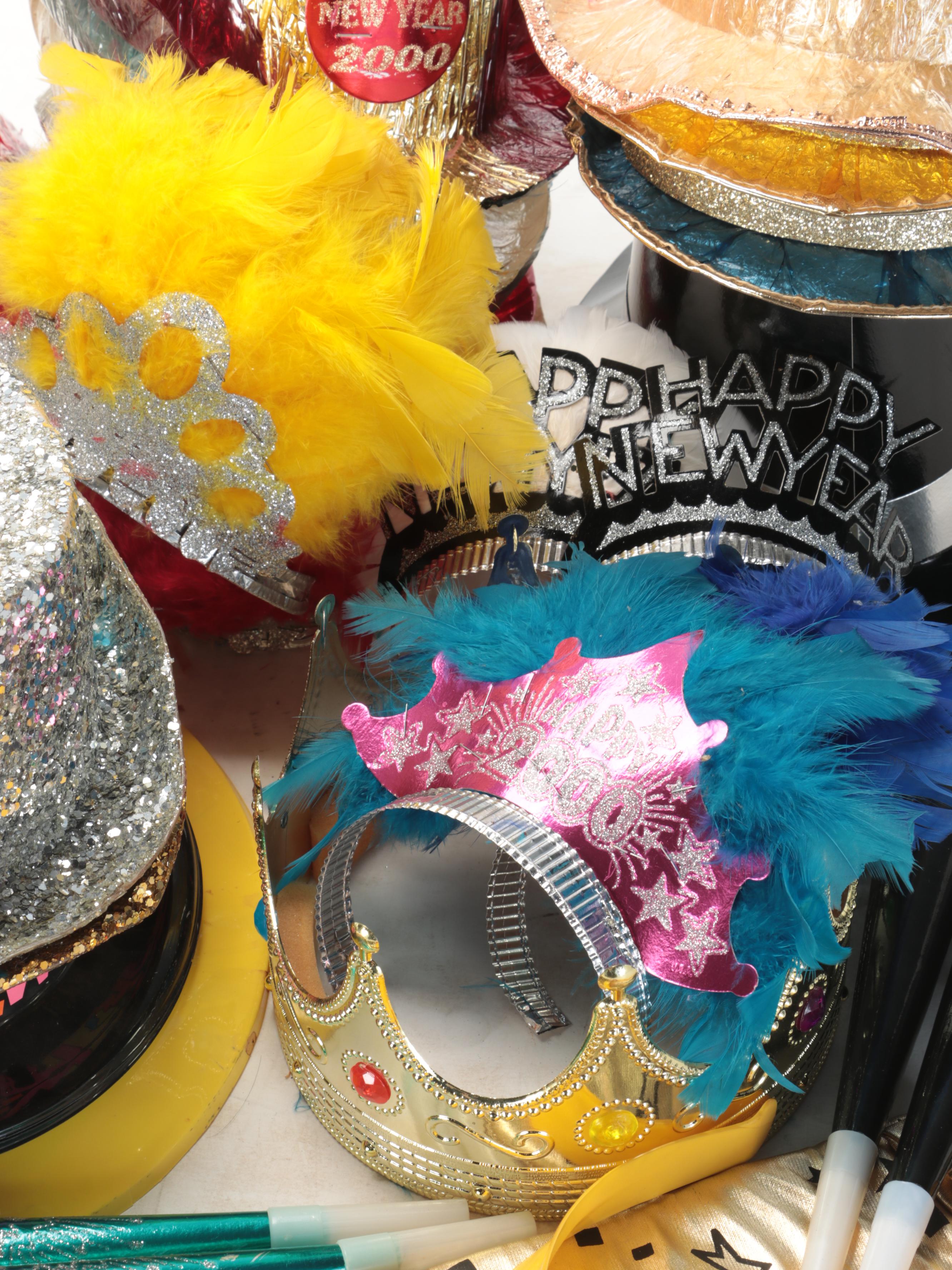 New Year's Eve Party Hats and Noisemakers
