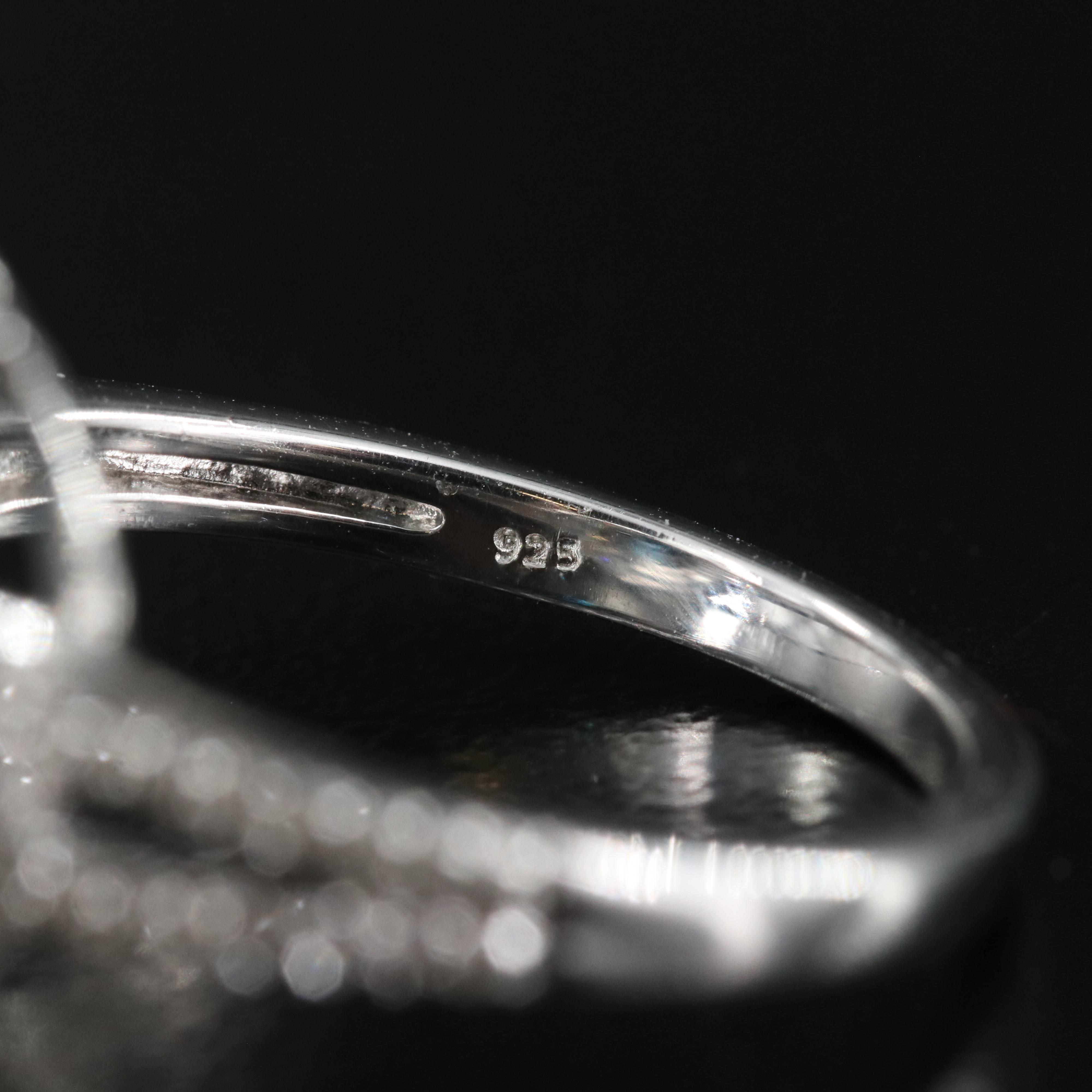 Sterling London Blue Topaz and White Sapphire Ring