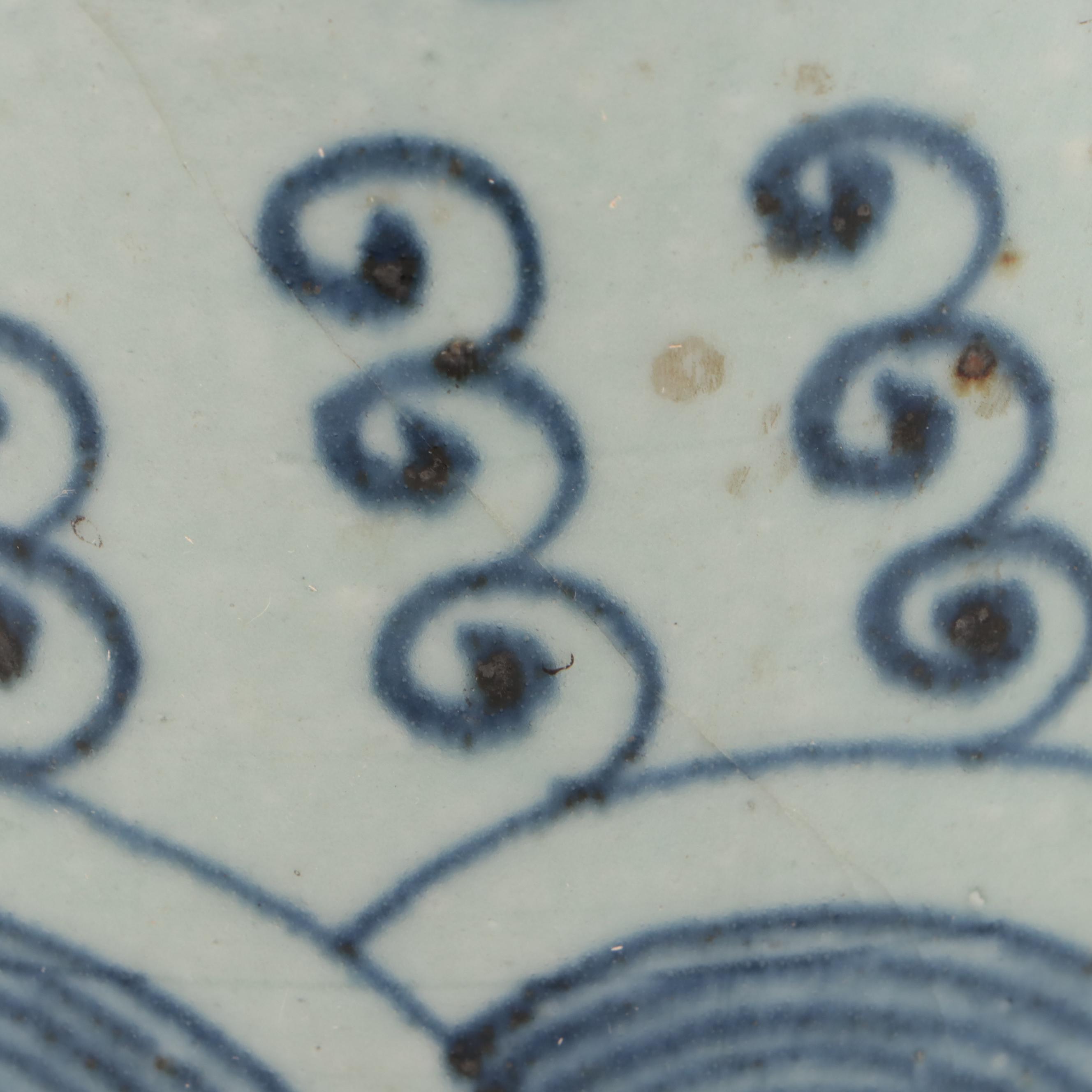 Pair of Chinese Blue and White Hand-Painted Porcelain Umbrella Stands