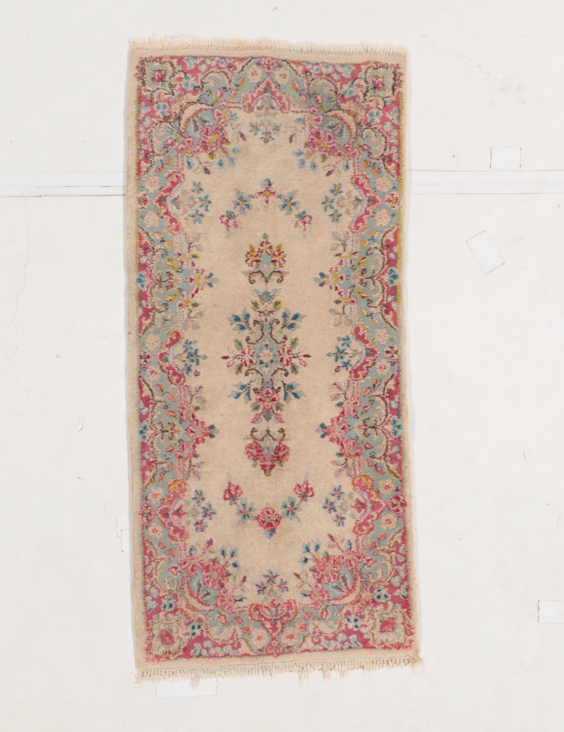 Two Hand-Knotted Persian Tabriz Accent Rugs