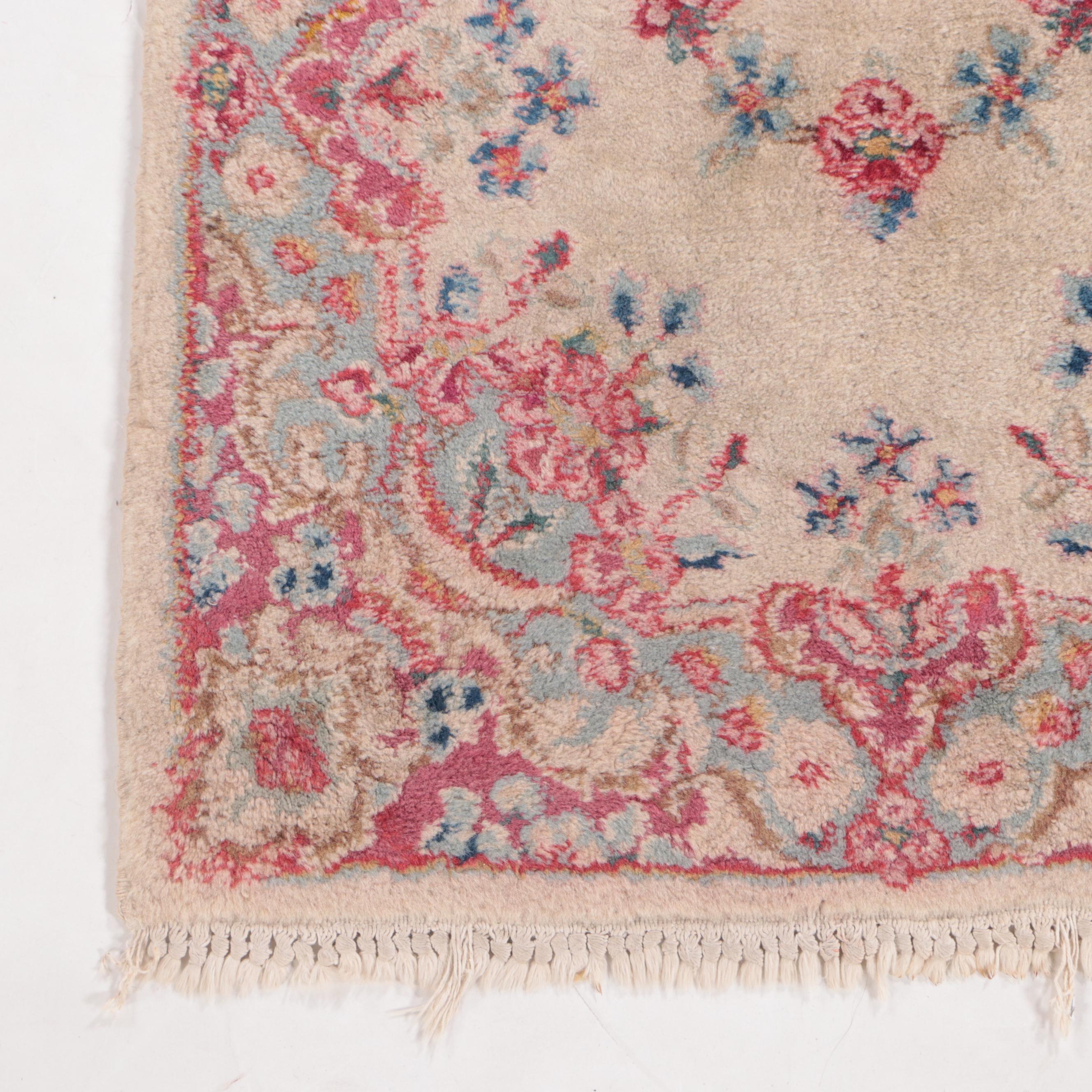 Two Hand-Knotted Persian Tabriz Accent Rugs