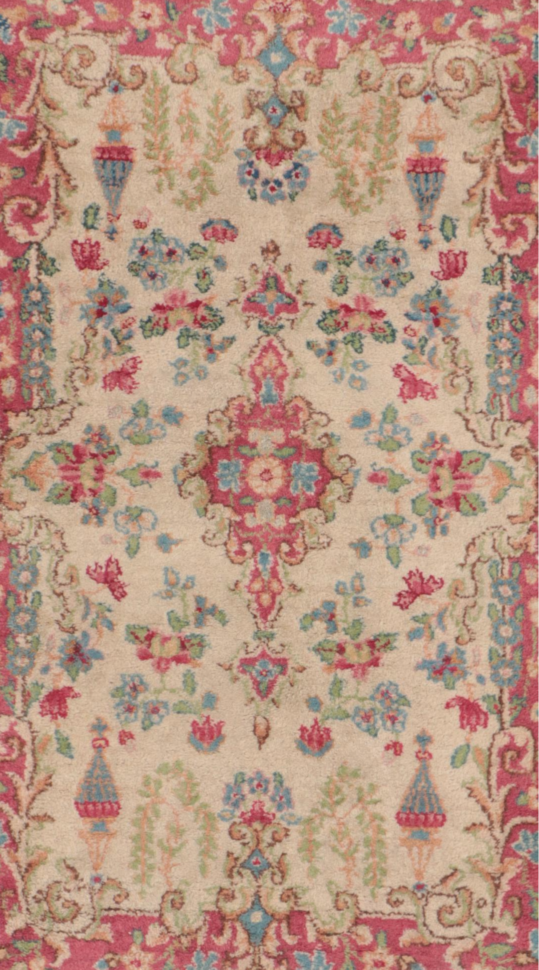 Two Hand-Knotted Persian Tabriz Accent Rugs
