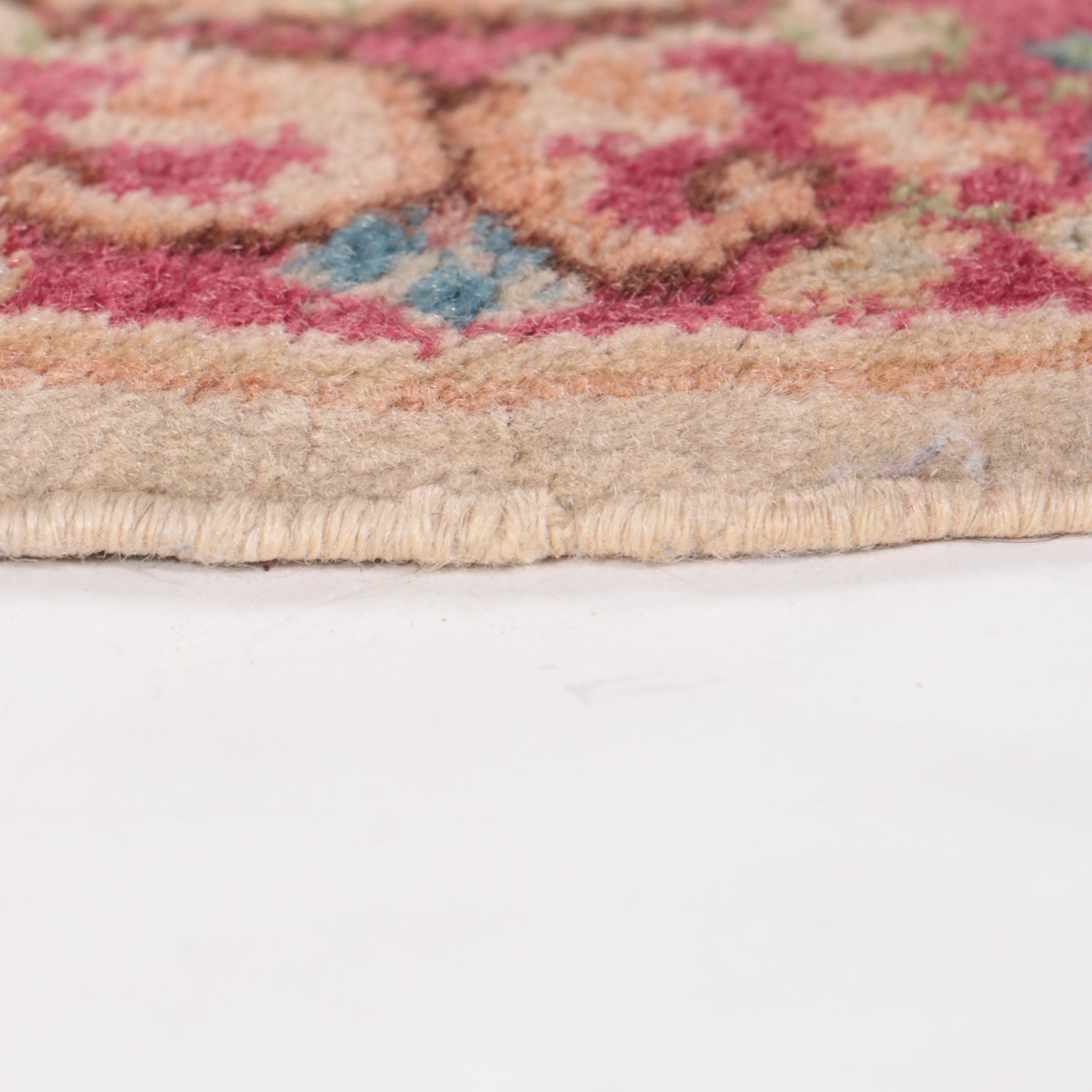 Two Hand-Knotted Persian Tabriz Accent Rugs