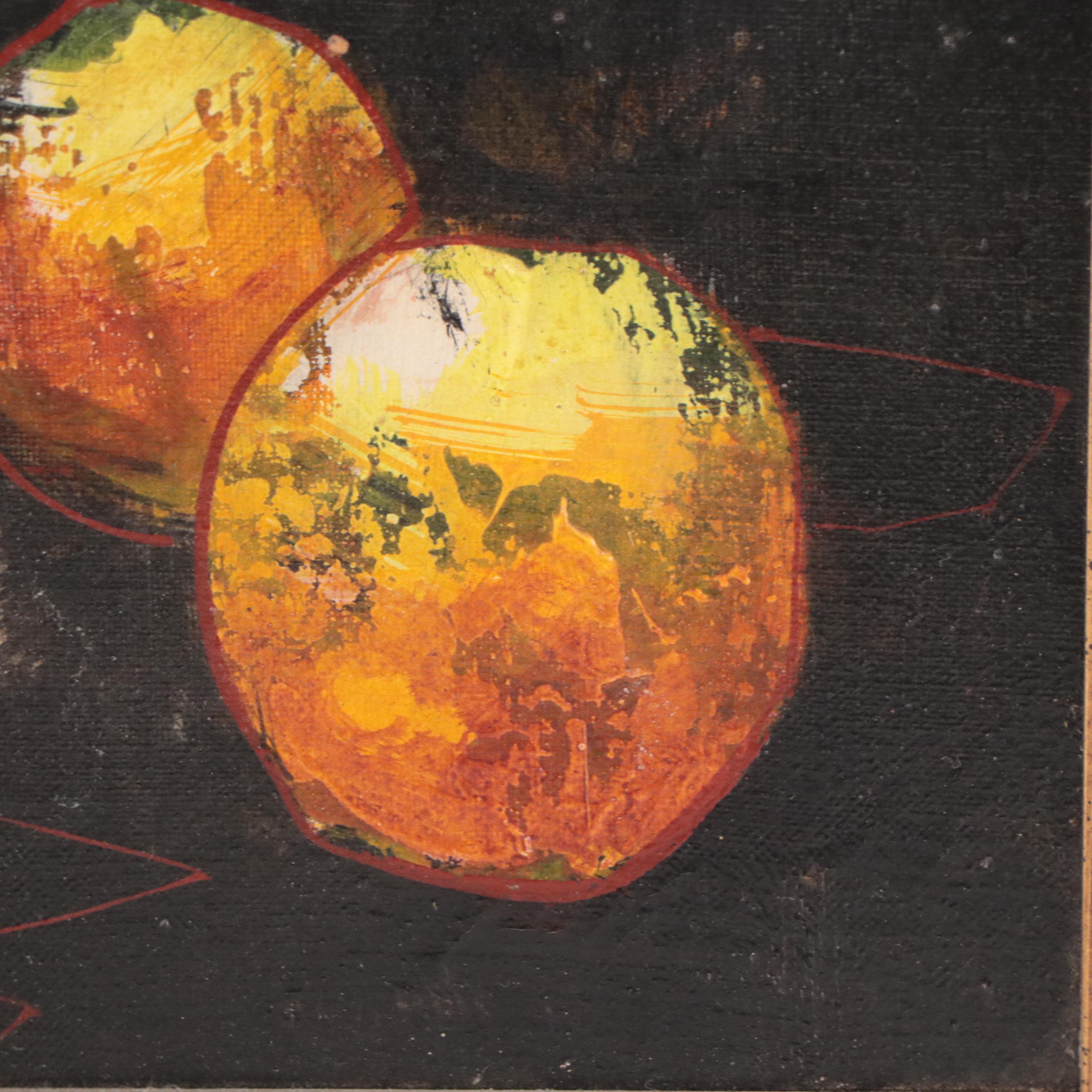 Floral Still Life Oil Painting, Late 20th Century