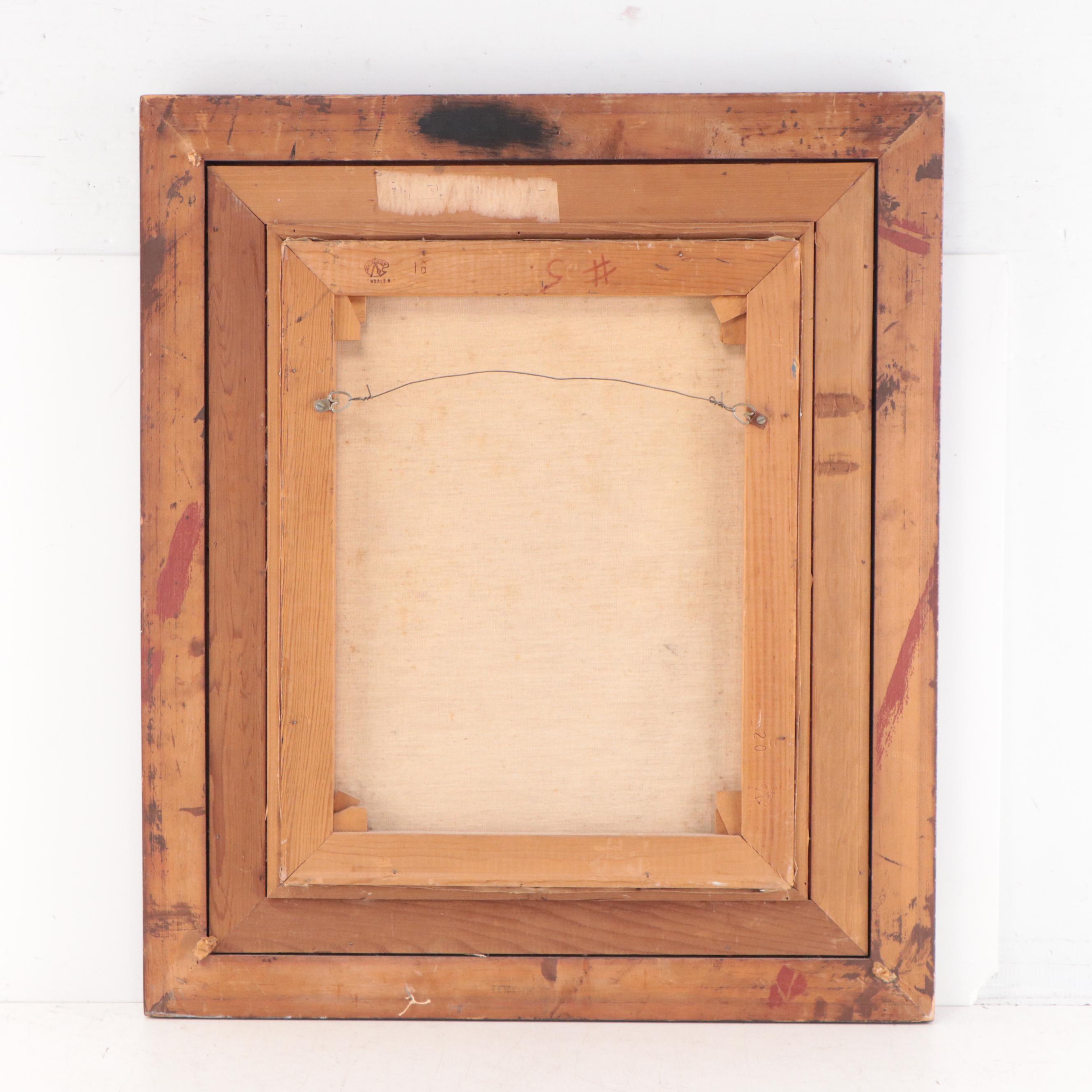 Floral Still Life Oil Painting, Late 20th Century