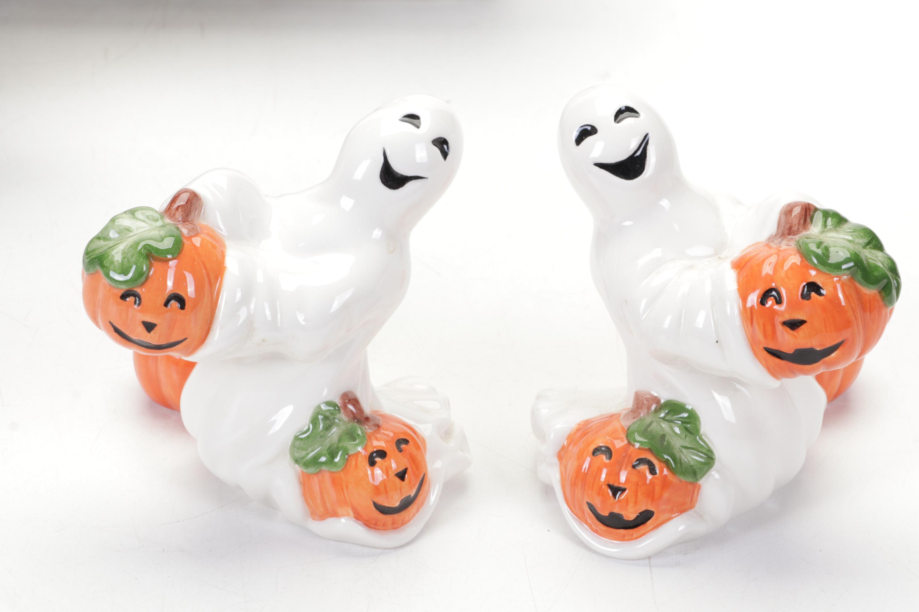 Fitz and Floyd Lidded Casserole, Teapots and Figurines