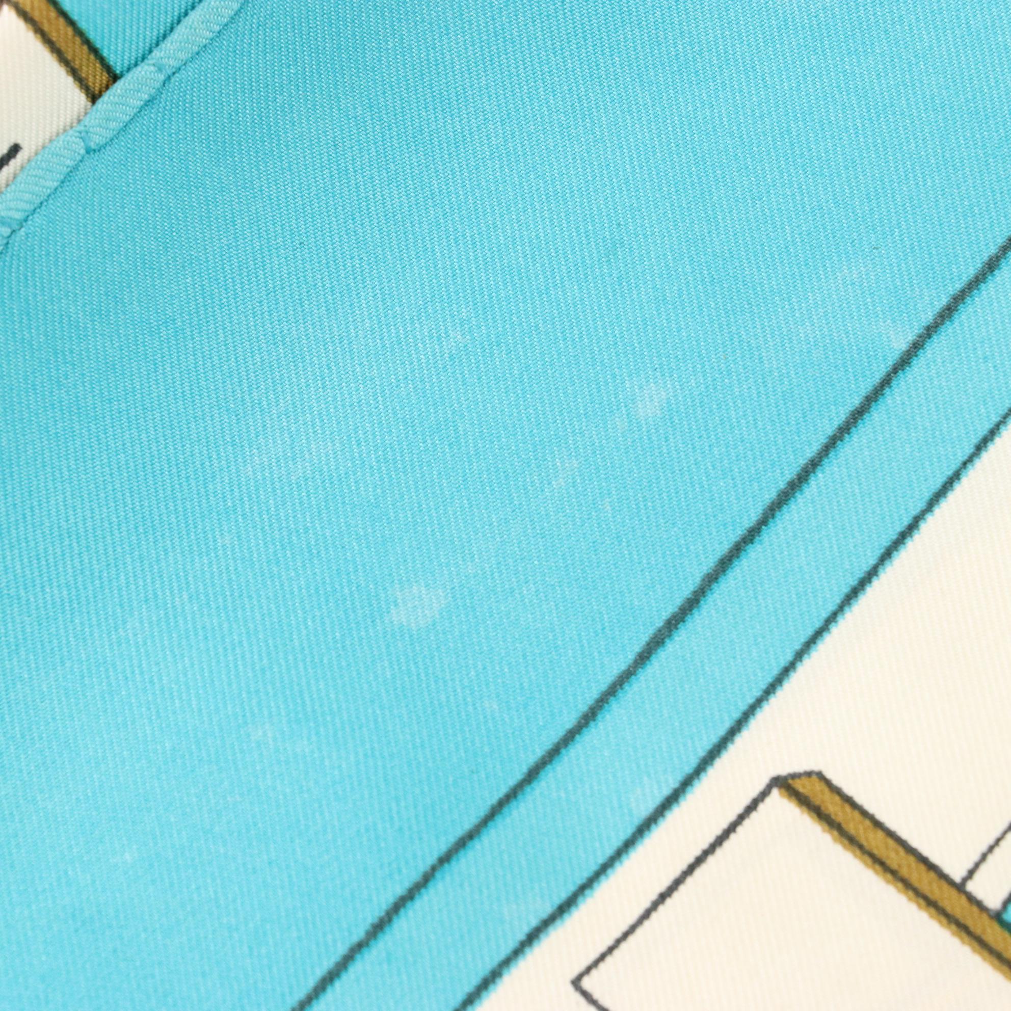 Hermès "Mors et Filets" Silk Twill Scarf 90