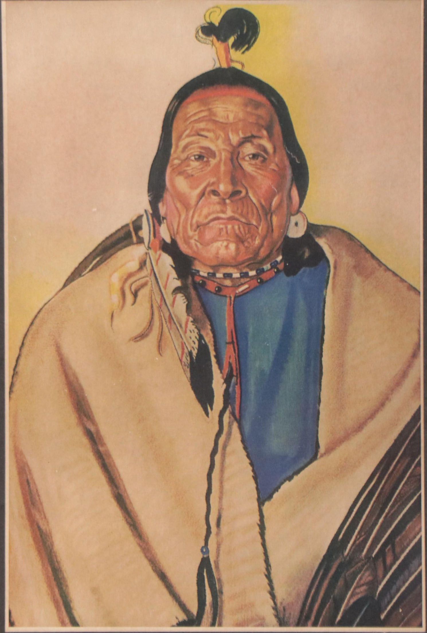 Offset Lithographs After Winold Reiss Portraits of Blackfeet Native Americans