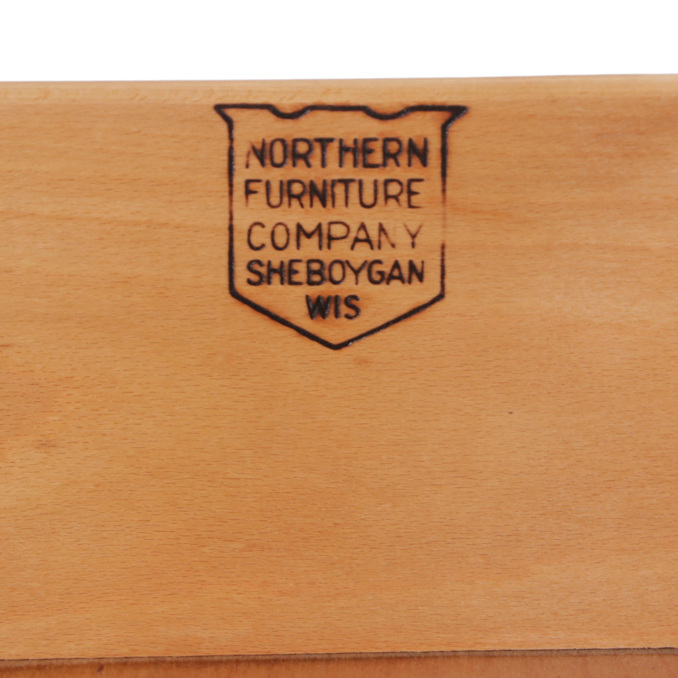 Northern Furniture Company Federal Style Walnut Five-Drawer Dresser