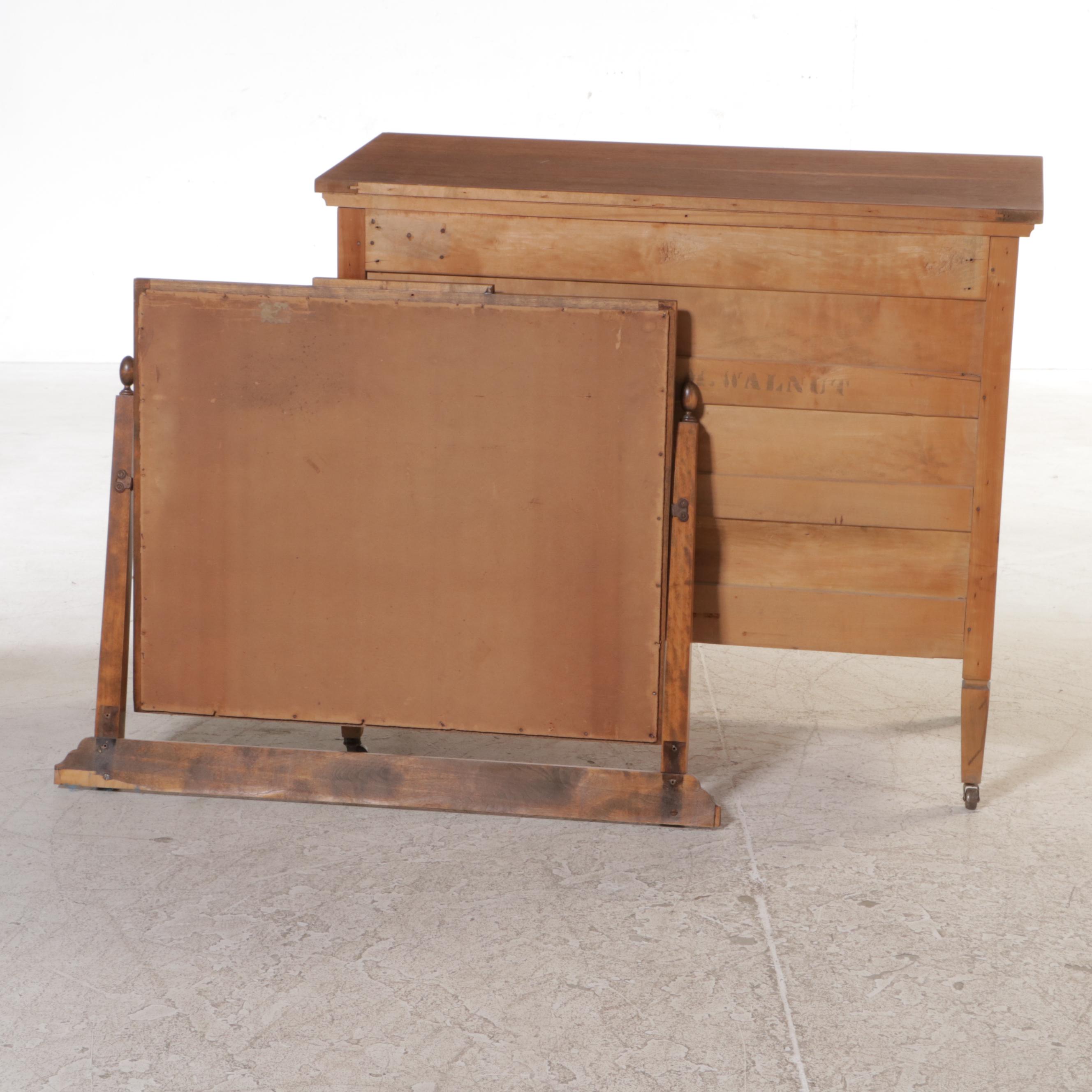 Northern Furniture Company Federal Style Walnut Five-Drawer Dresser