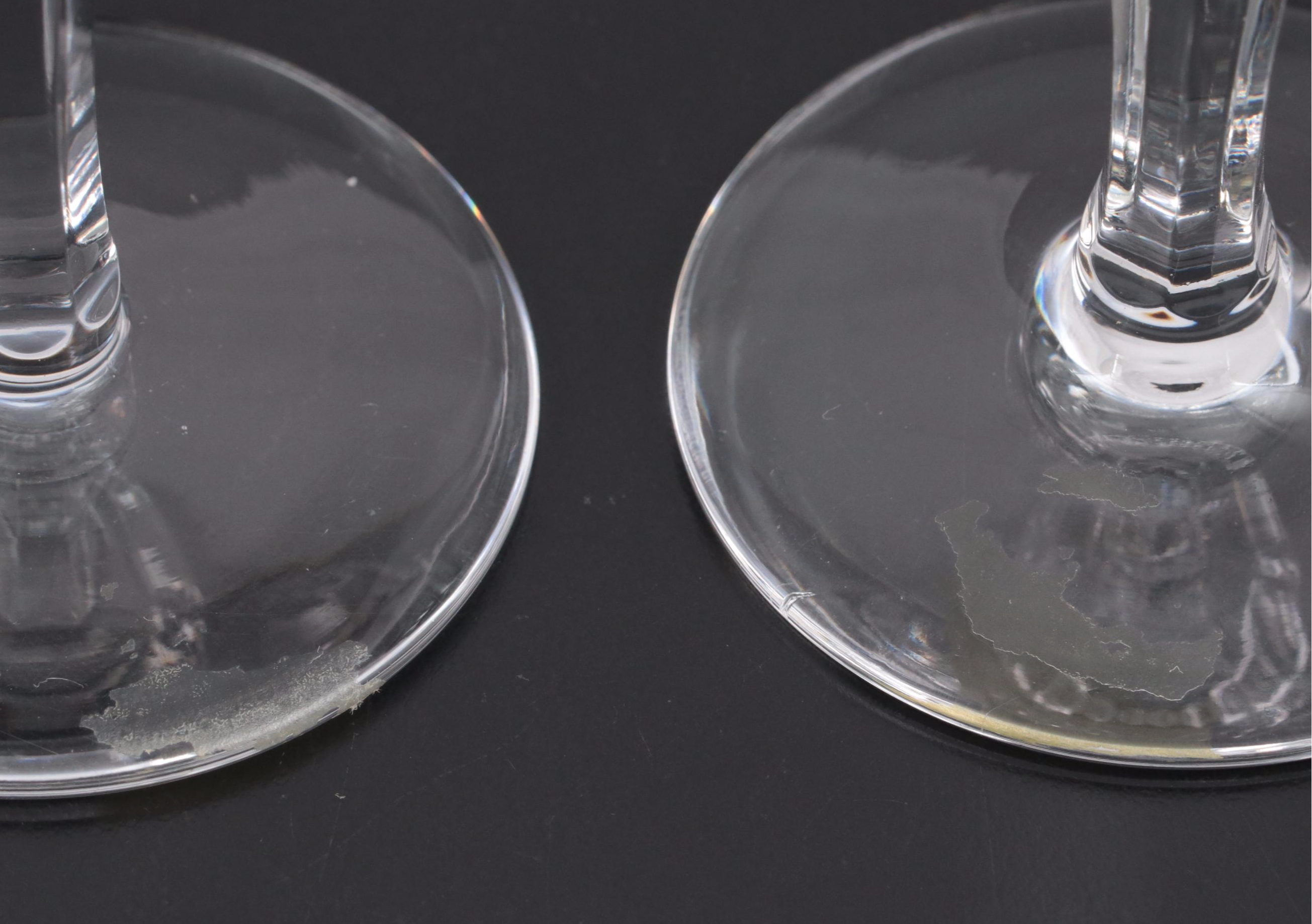 Crate & Barrel "Dazzle" Martini Glasses with Atlantis Wine Glasses