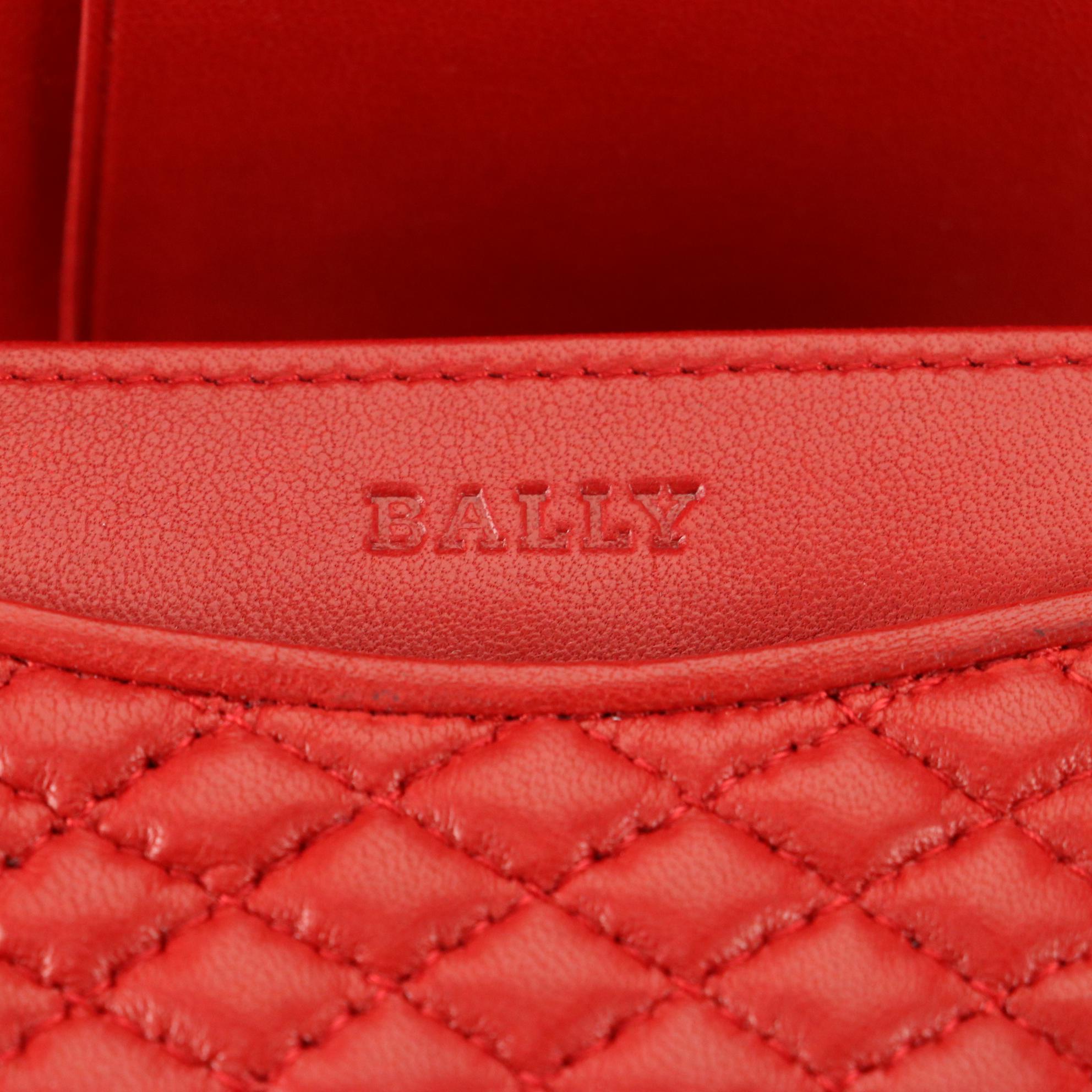 Bally Compact Wallet in Quilted Lambskin