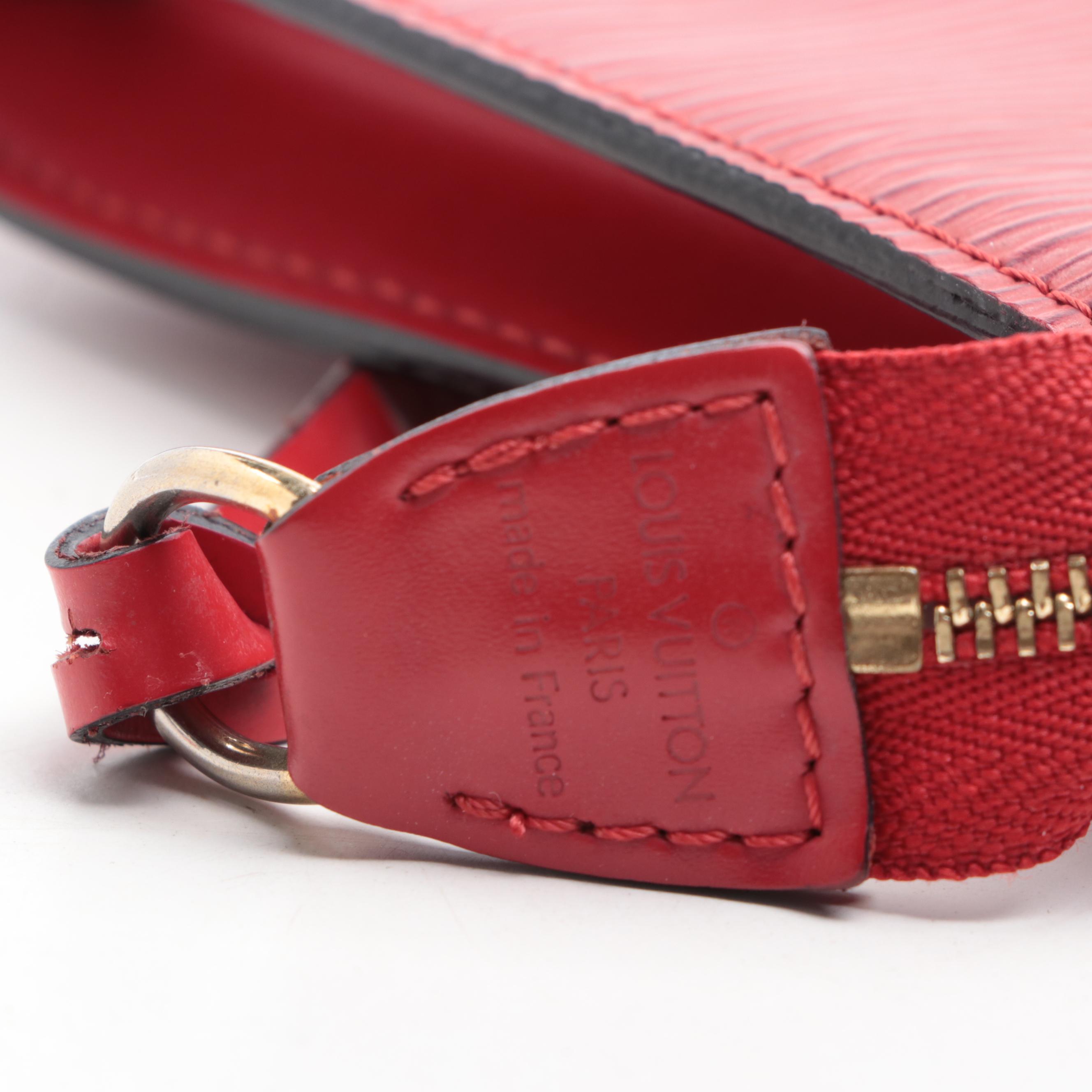 Louis Vuitton Pochette Accessoires in Red Epi Leather