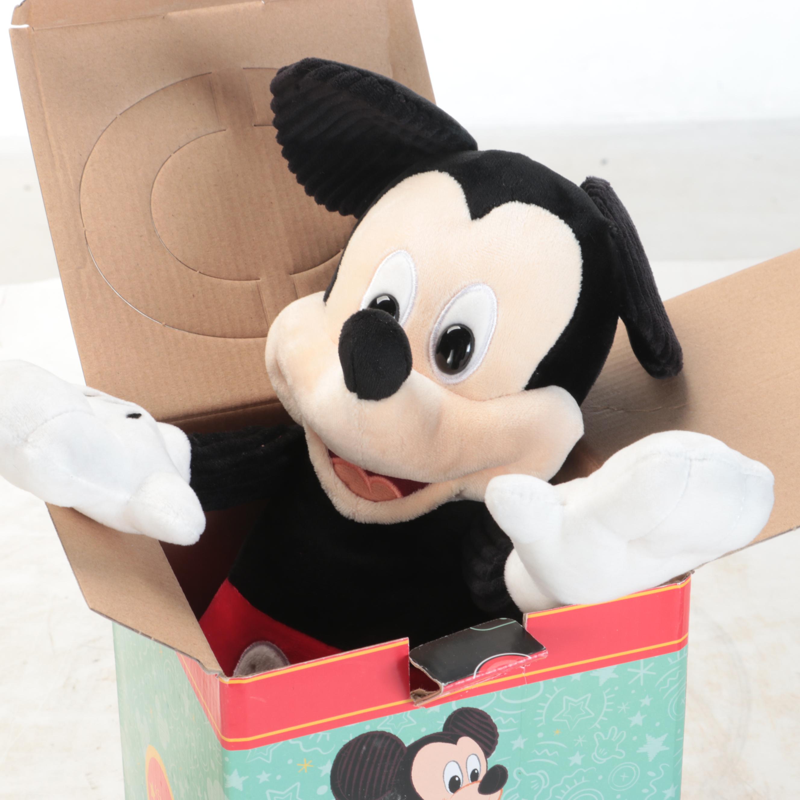 Walt Disney Stuffed Animals Featuring Minnie Mouse and Mickey Mouse