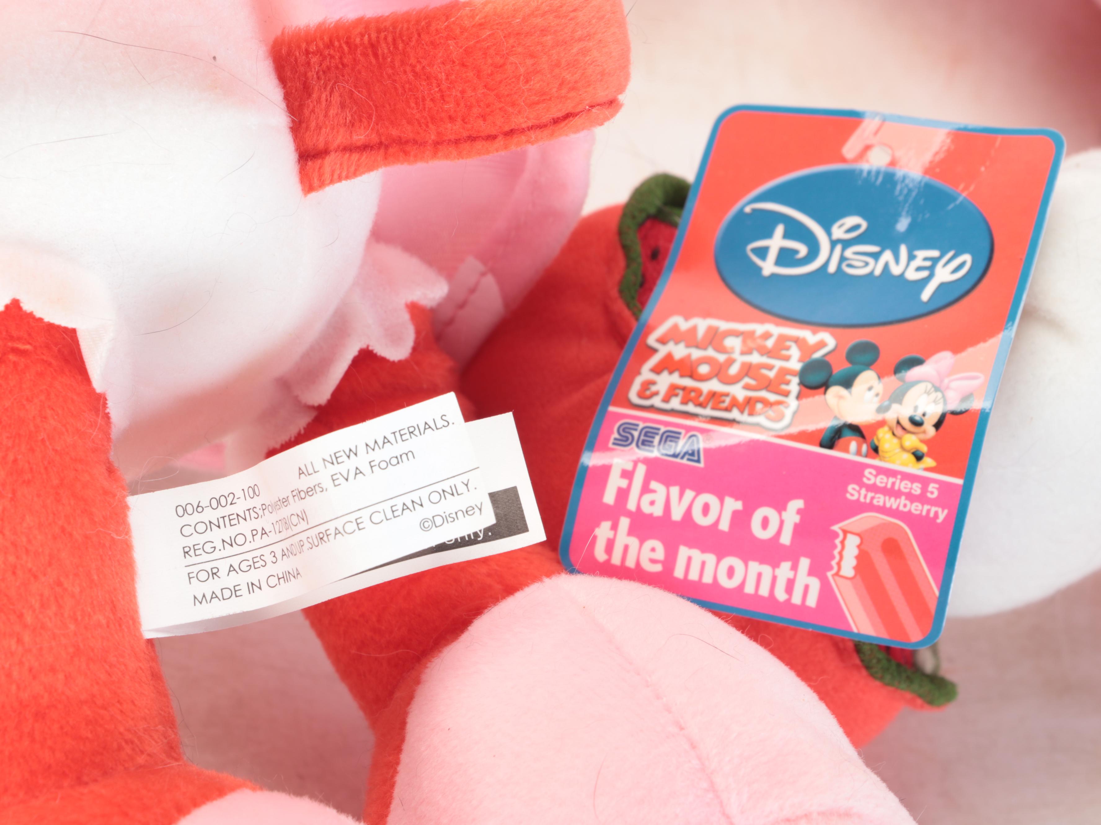 Walt Disney Stuffed Animals Featuring Minnie Mouse and Mickey Mouse