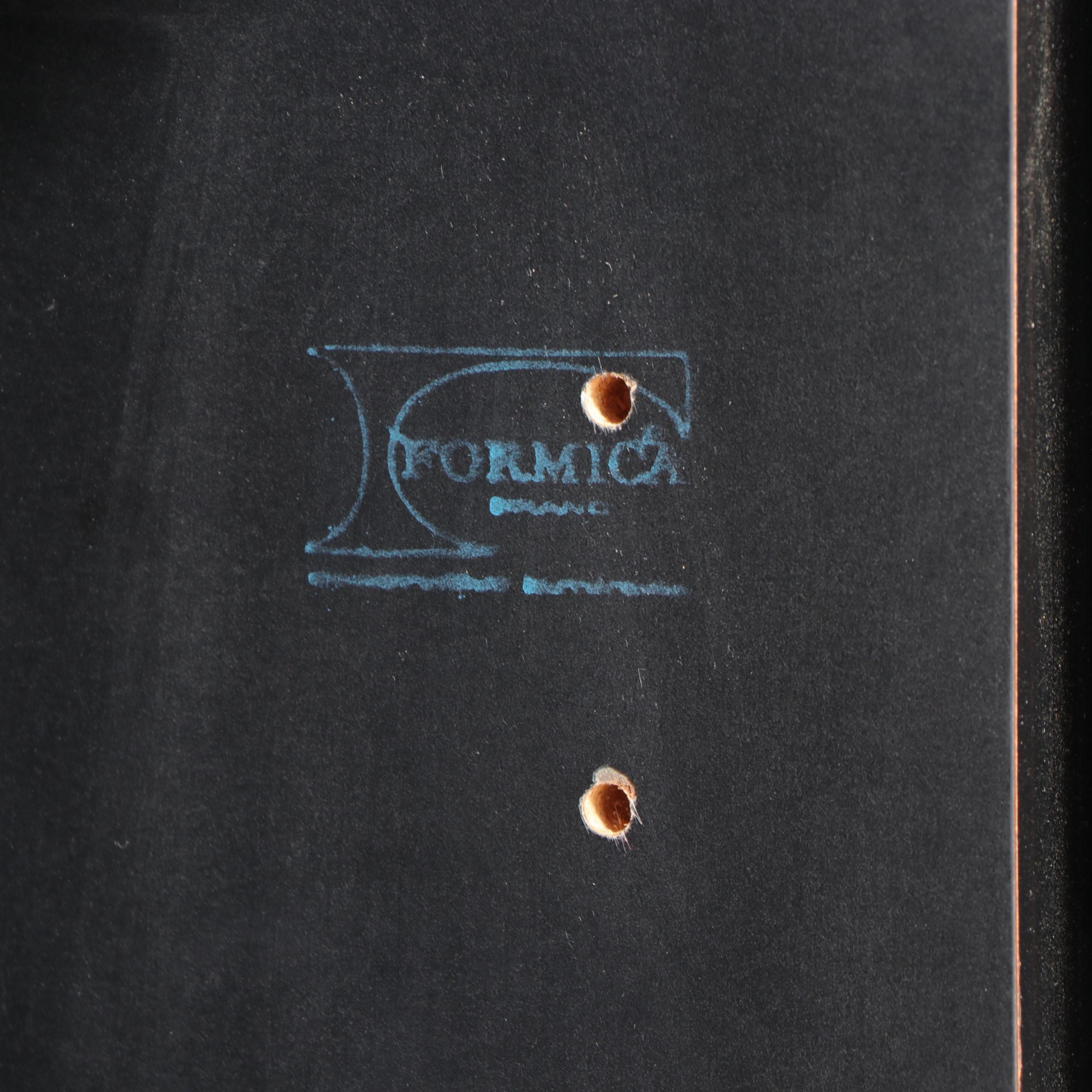 Post Modernist Black Laminate Four-Door Credenza, Late 20th Century