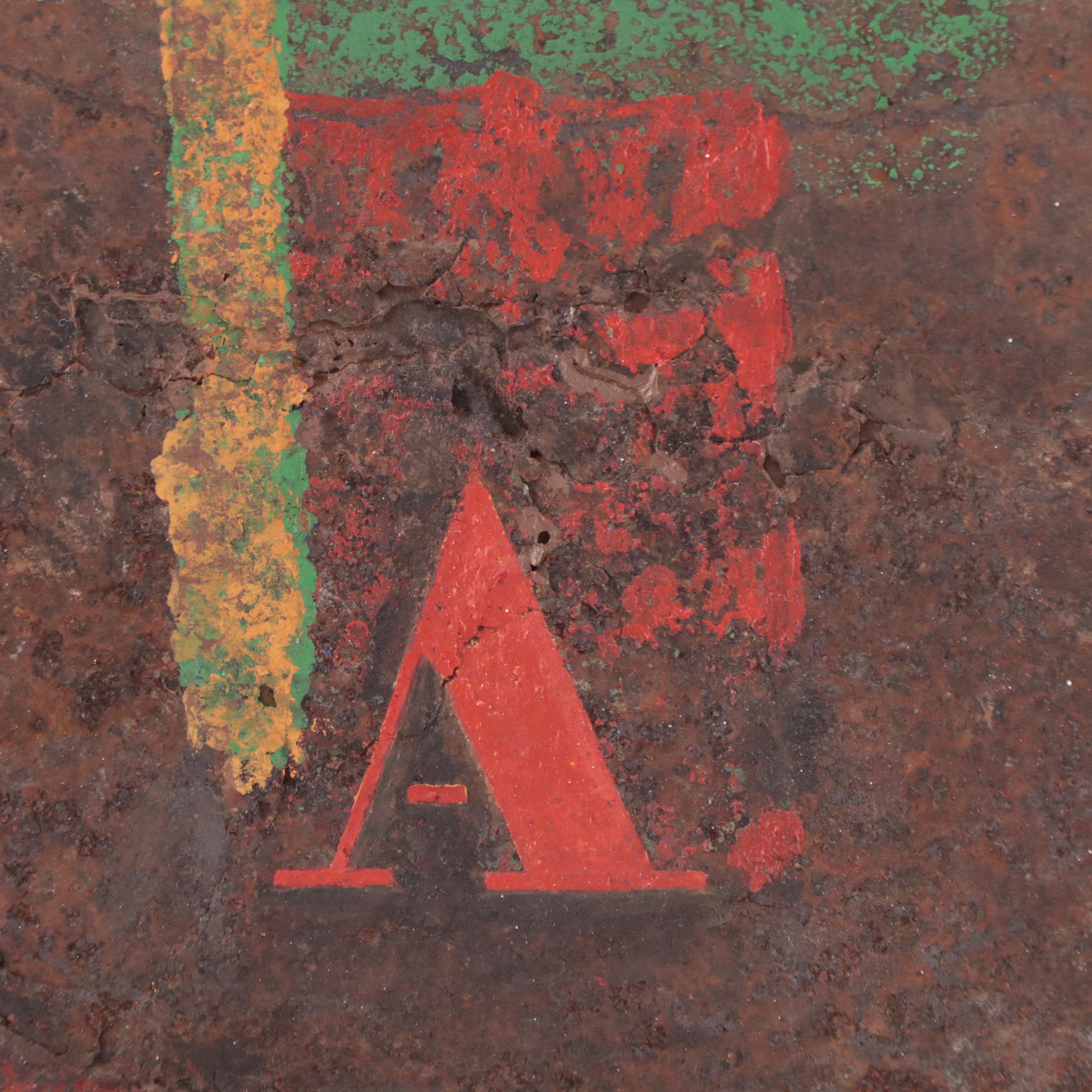 Isabel Pons Tello Abstract Geometric Mixed Media Painting