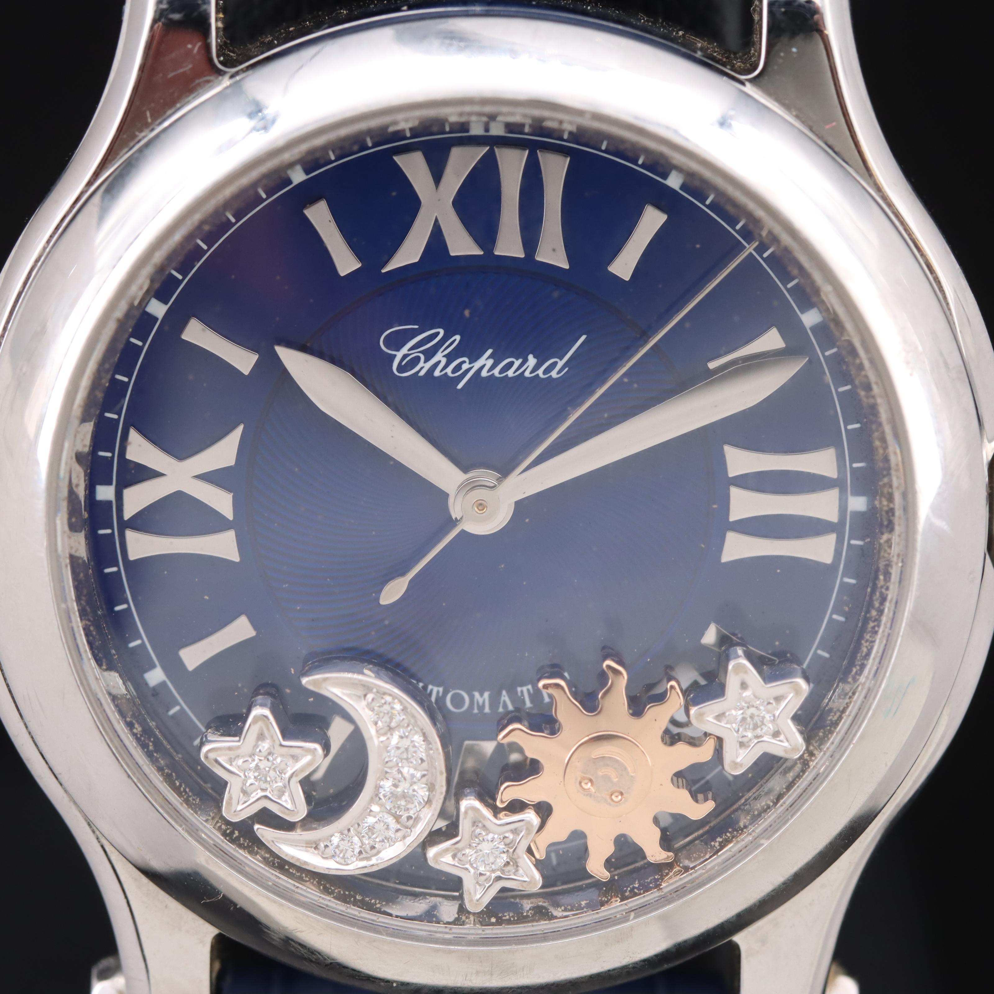 2018 Chopard Happy Sport Stars, Sun and Moon Diamond Watch