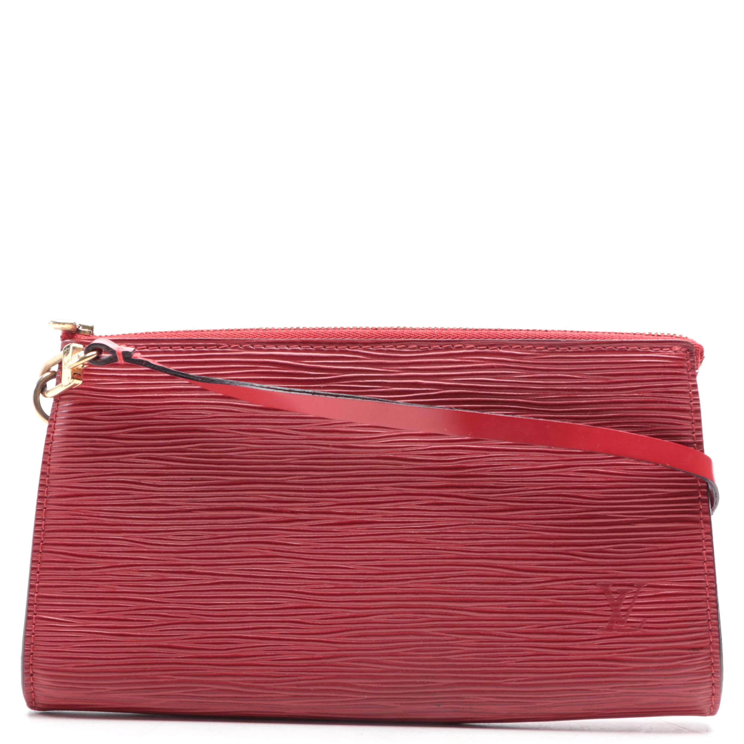 Louis Vuitton Pochette Accessoires in Red Epi Leather