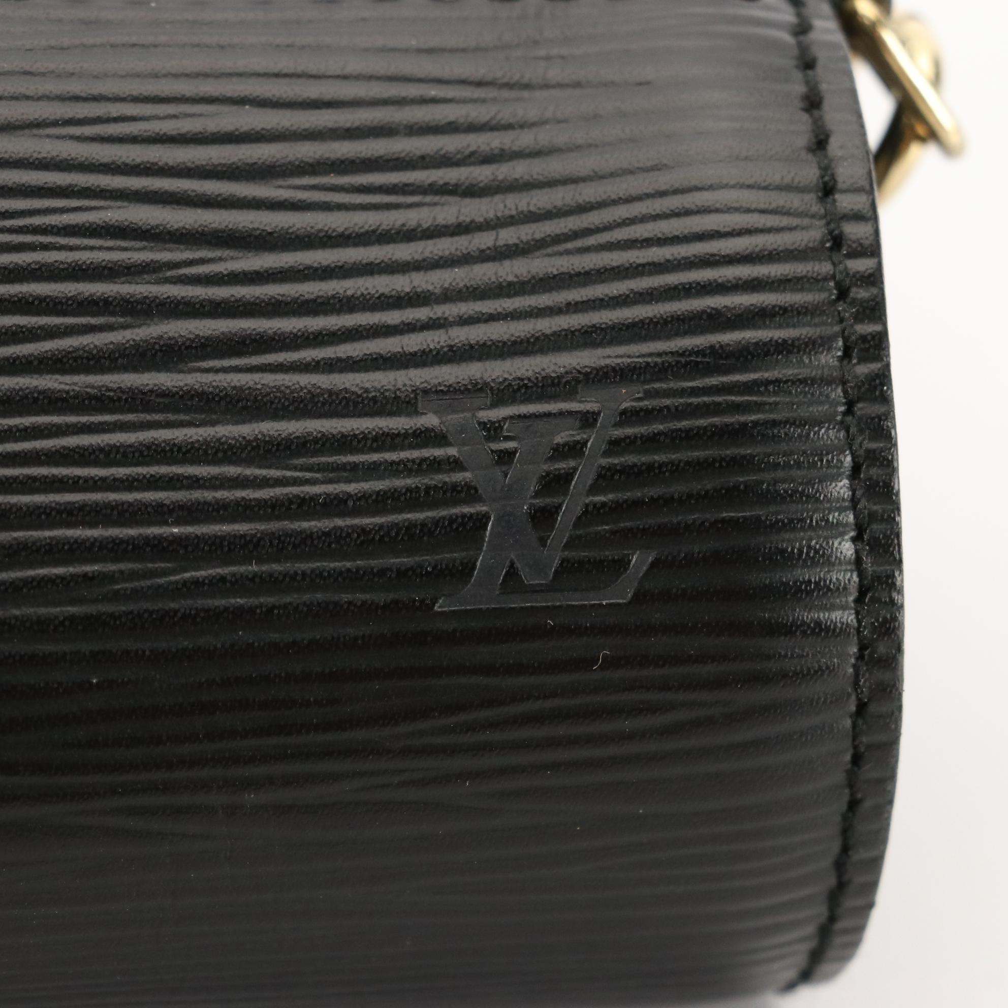Louis Vuitton Sufflot Pochette in Black Epi Leather