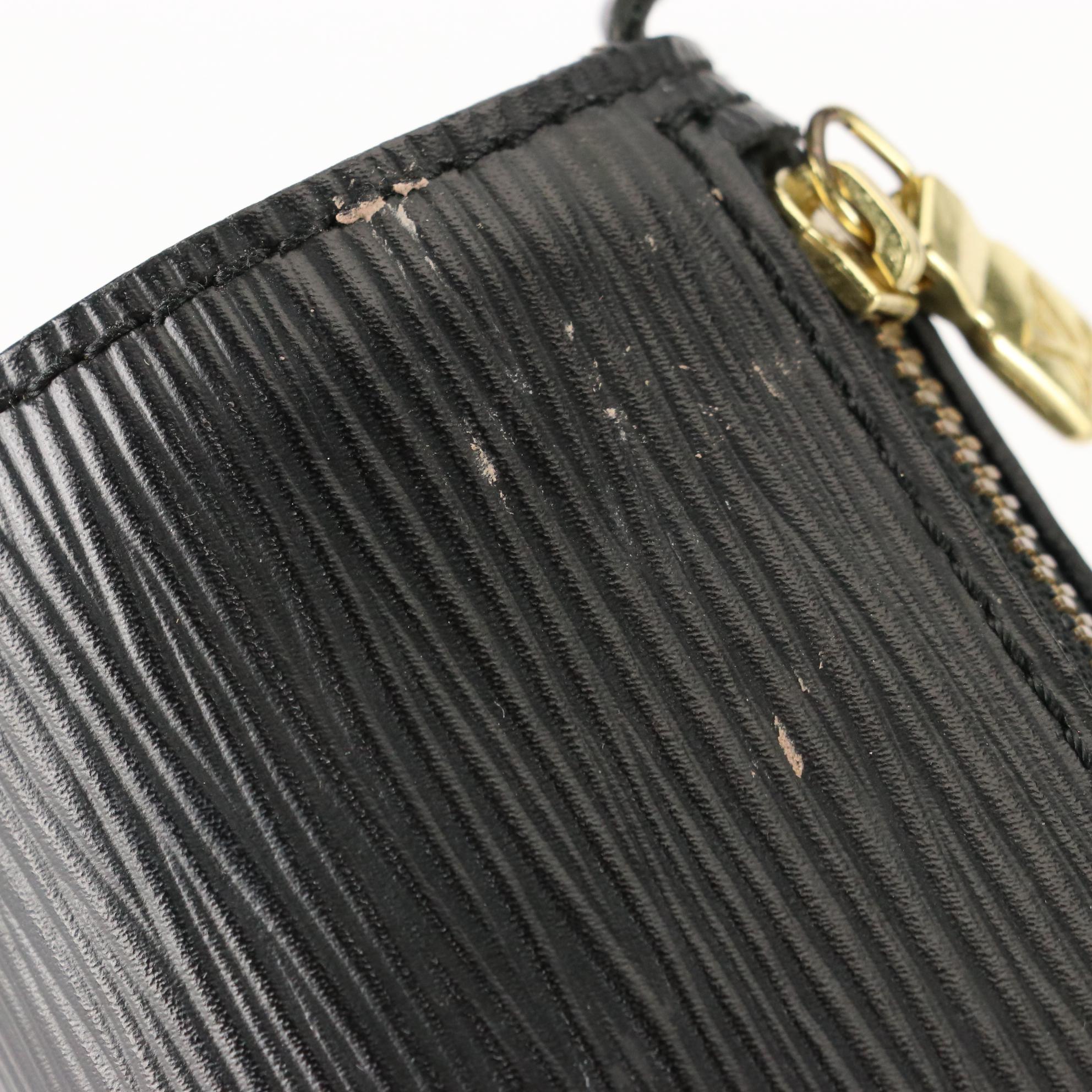 Louis Vuitton Sufflot Pochette in Black Epi Leather