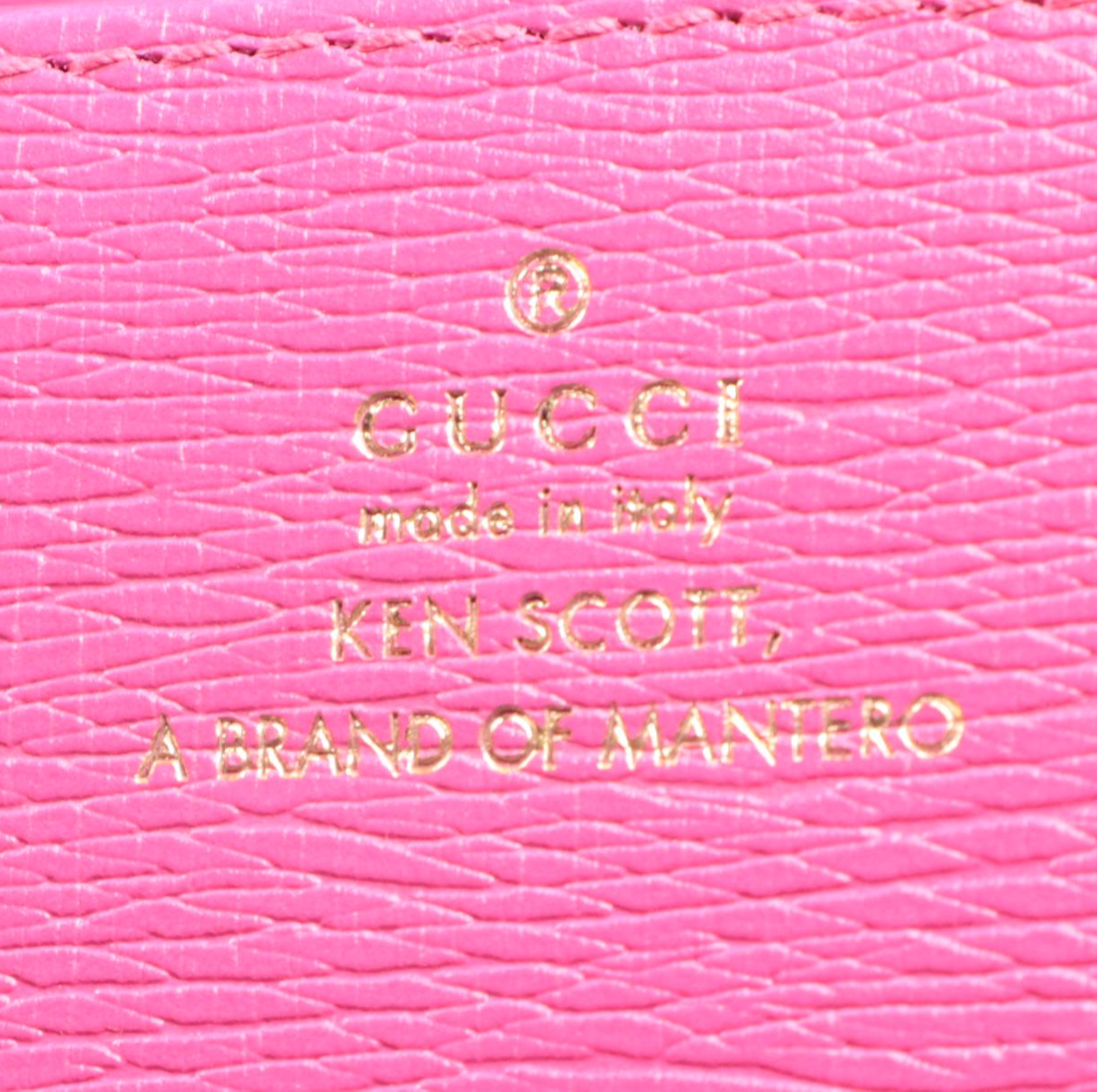 Gucci x Ken Scott Horsebit Wallet on Chain in Floral Textured Leather