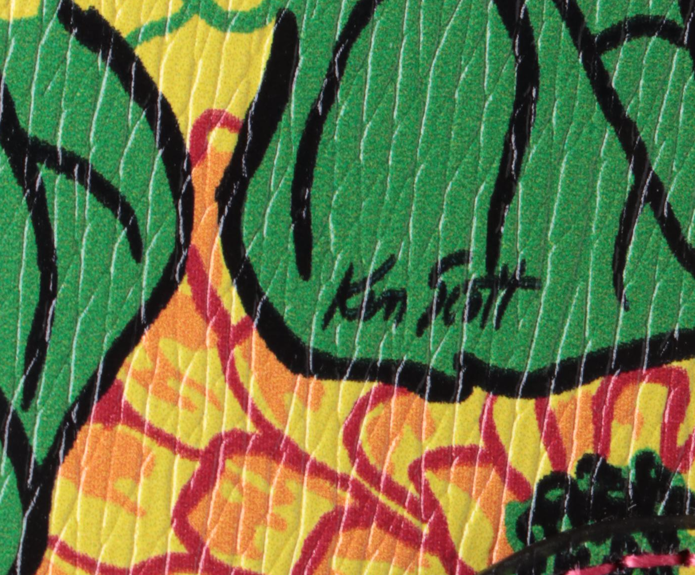 Gucci x Ken Scott Horsebit Wallet on Chain in Floral Textured Leather