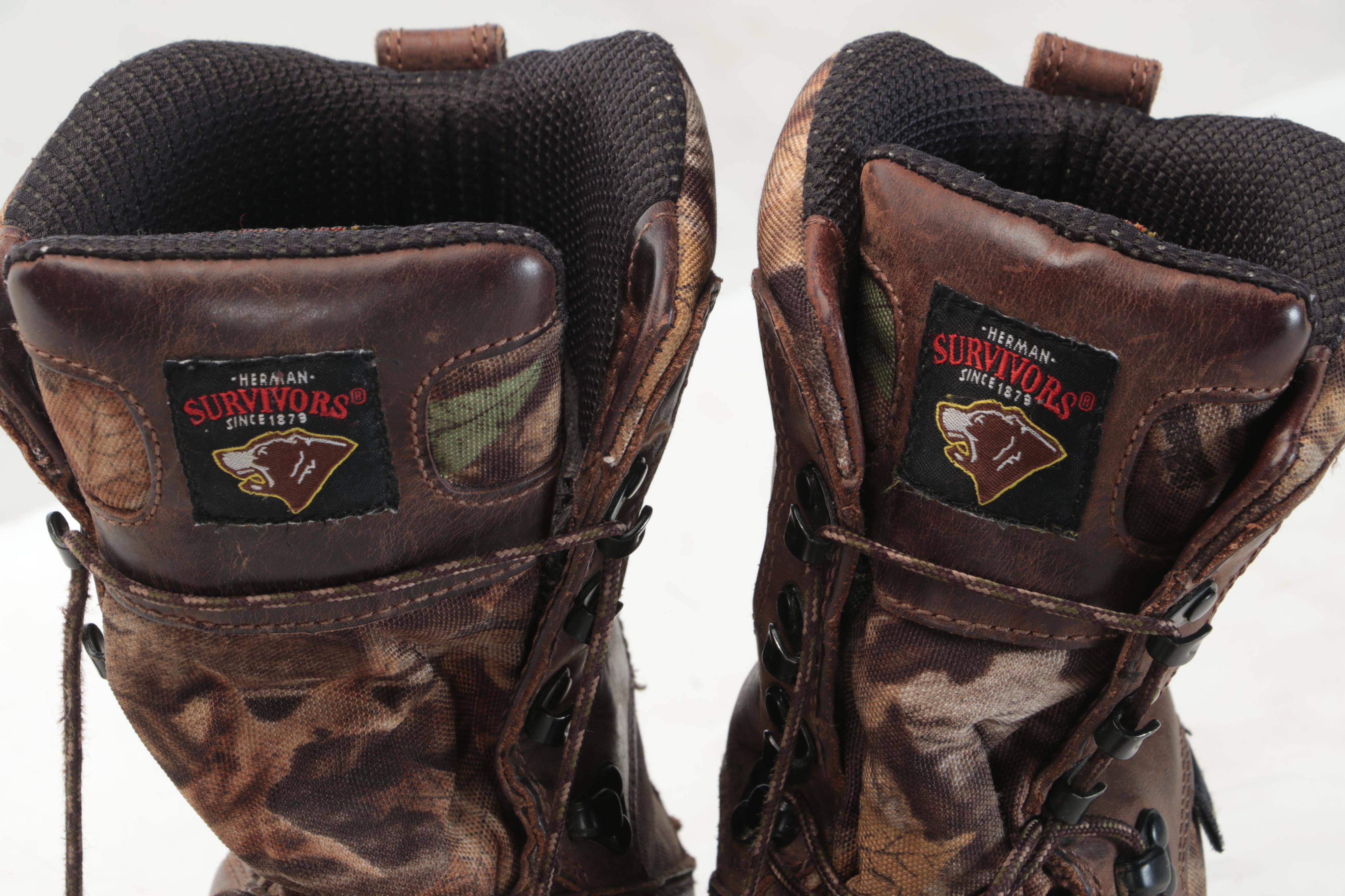 Cabela's Camo Jacket, Herman Survivors Boots, Auscamoteck Ghillie Blind and More