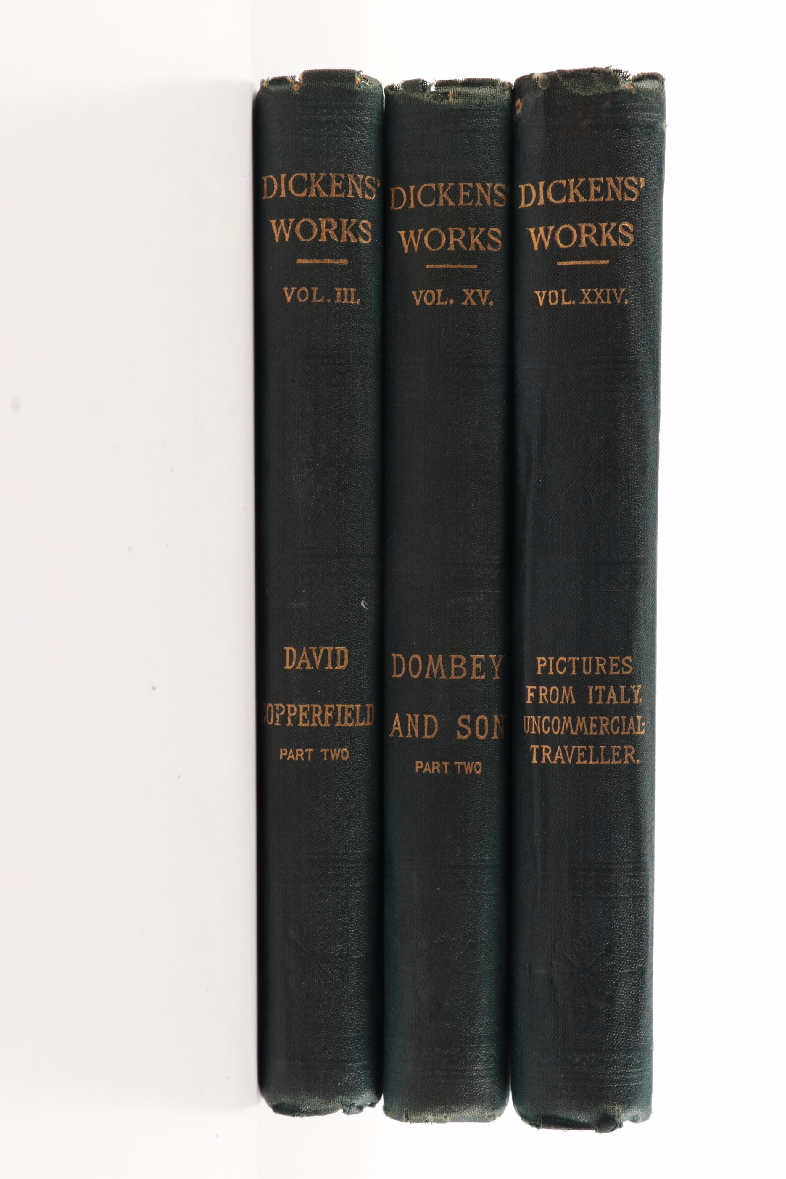 "The Works of Charles Dickens" Partial Set, Early 20th Century