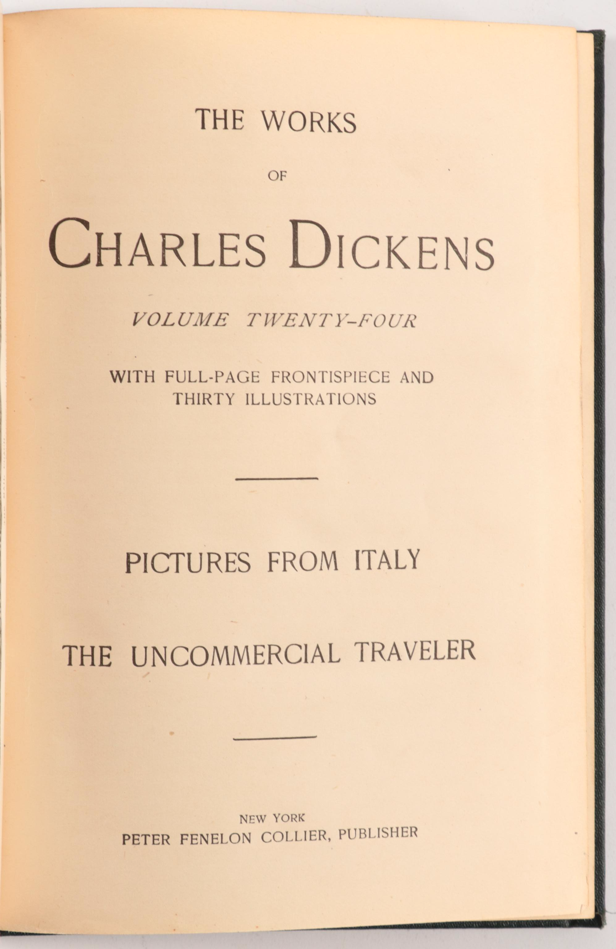 "The Works of Charles Dickens" Partial Set, Early 20th Century