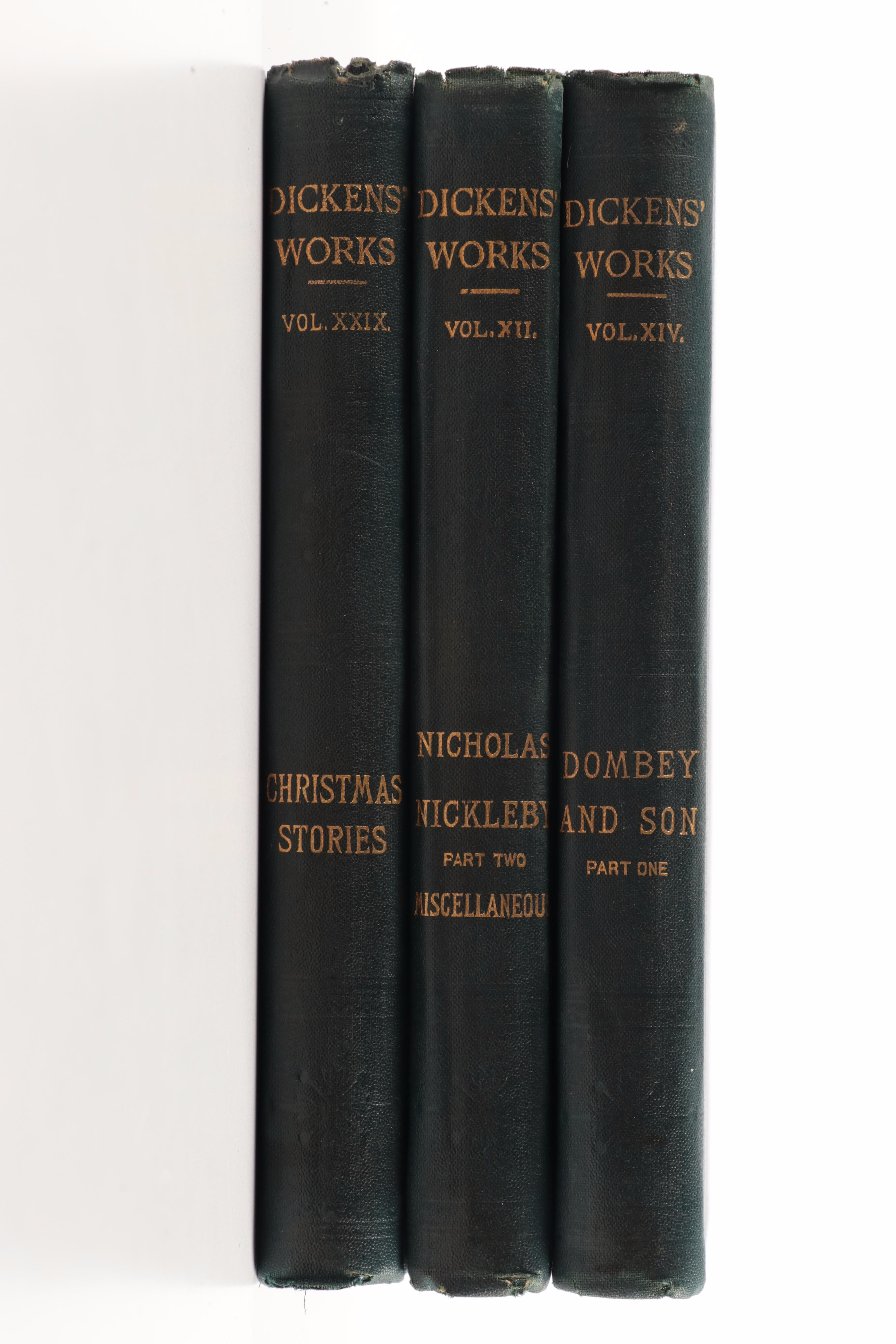 "The Works of Charles Dickens" Partial Set, Early 20th Century