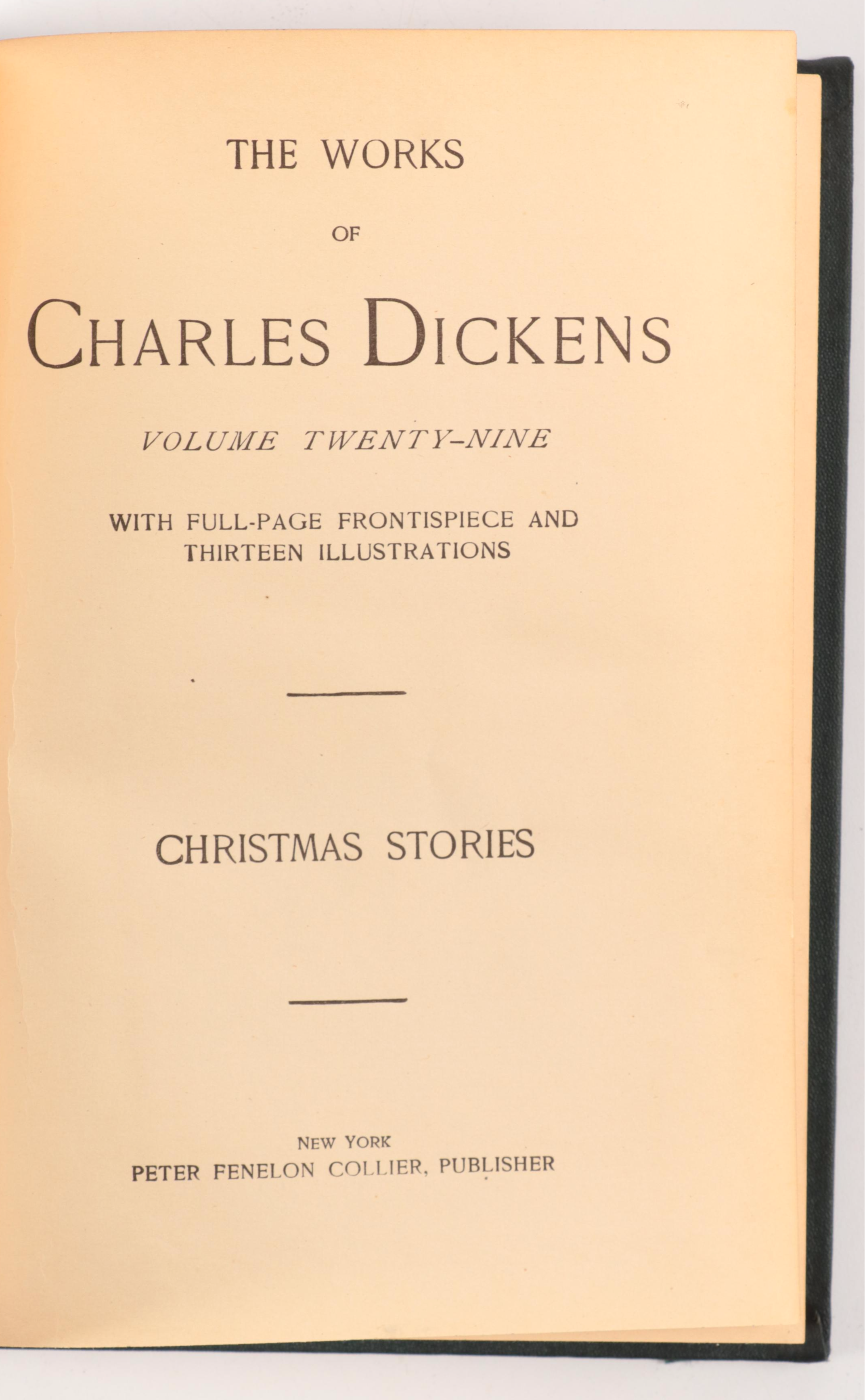 "The Works of Charles Dickens" Partial Set, Early 20th Century