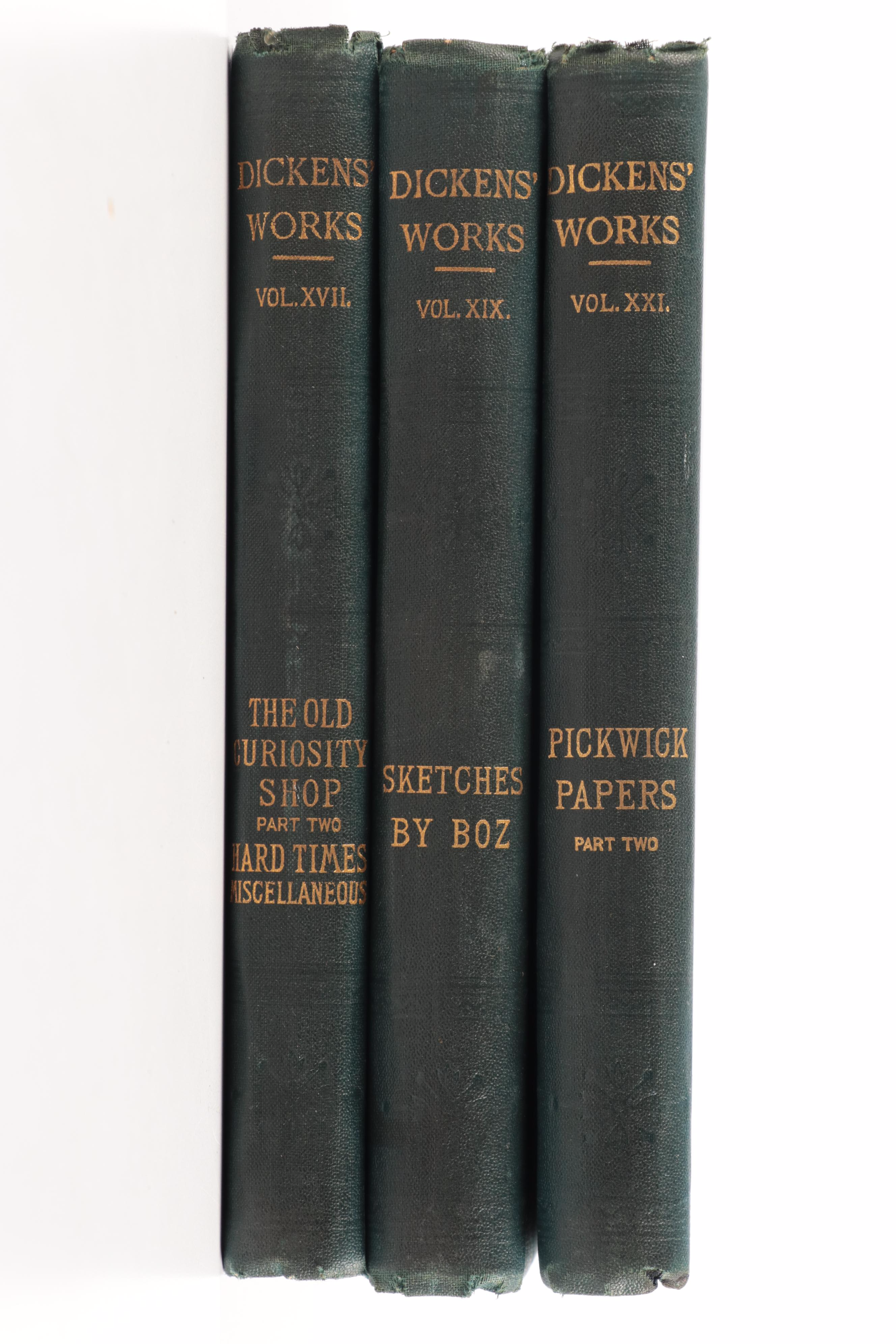 "The Works of Charles Dickens" Partial Set, Early 20th Century