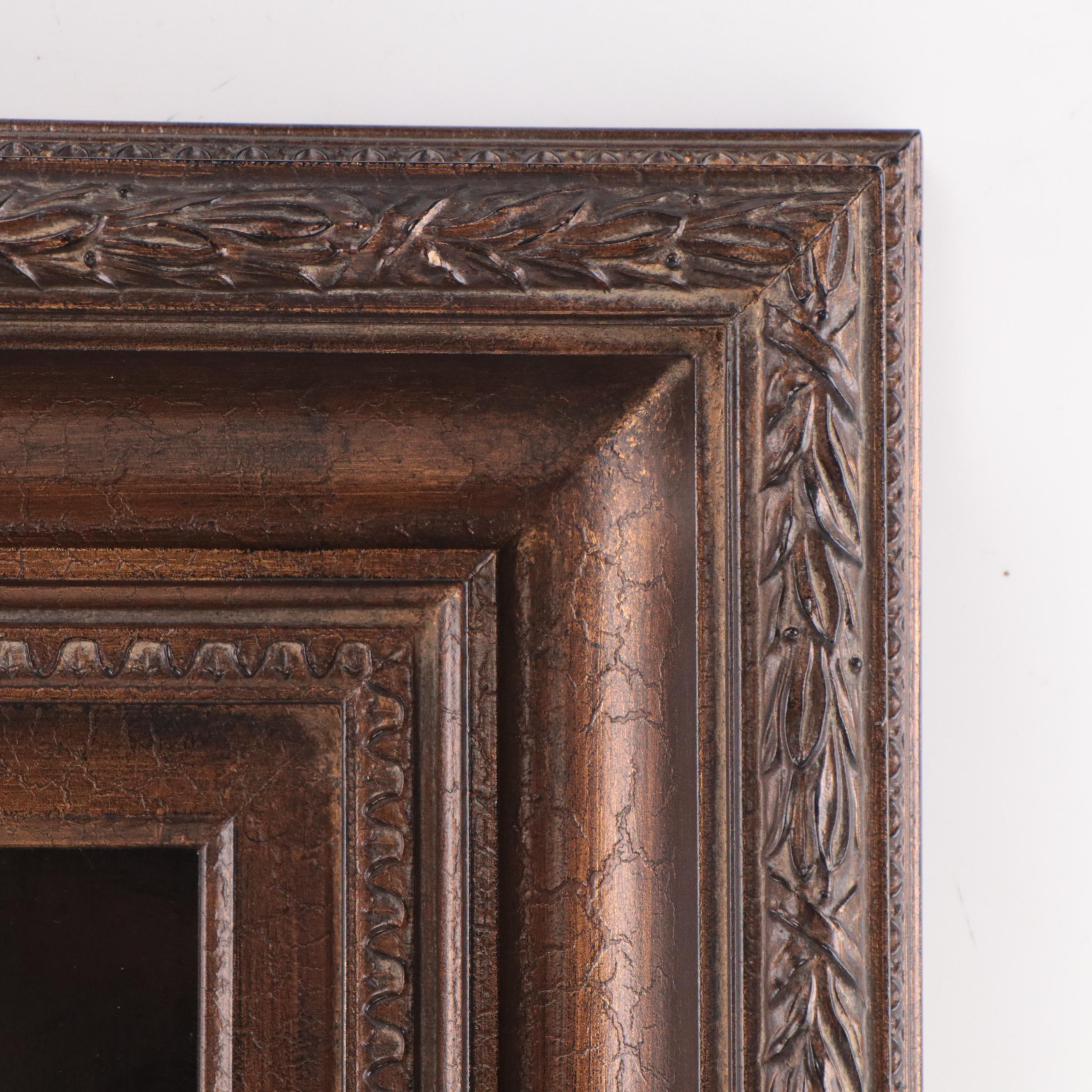 Oil Painting of a Floral Still Life with Birds