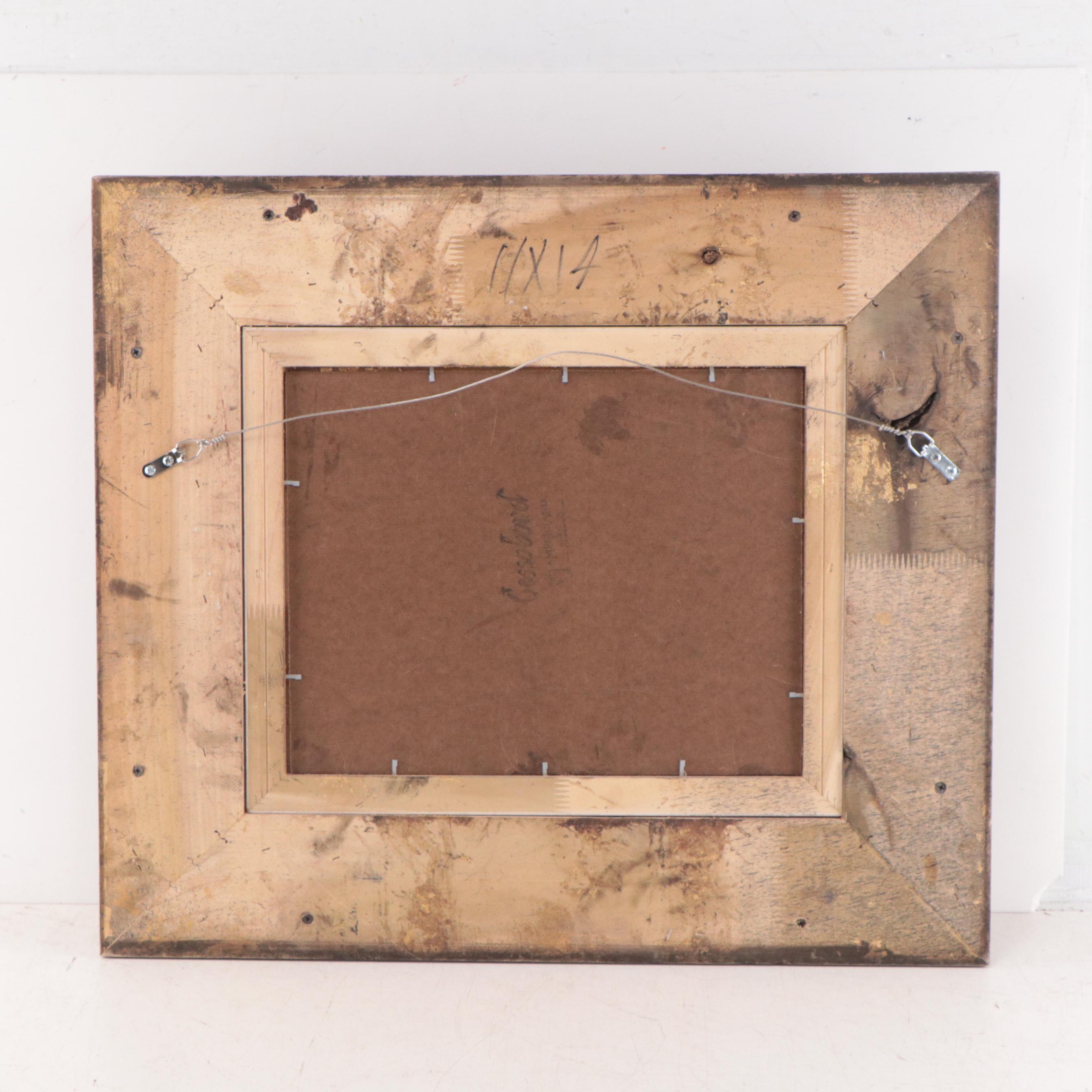 Oil Painting of a Floral Still Life with Birds