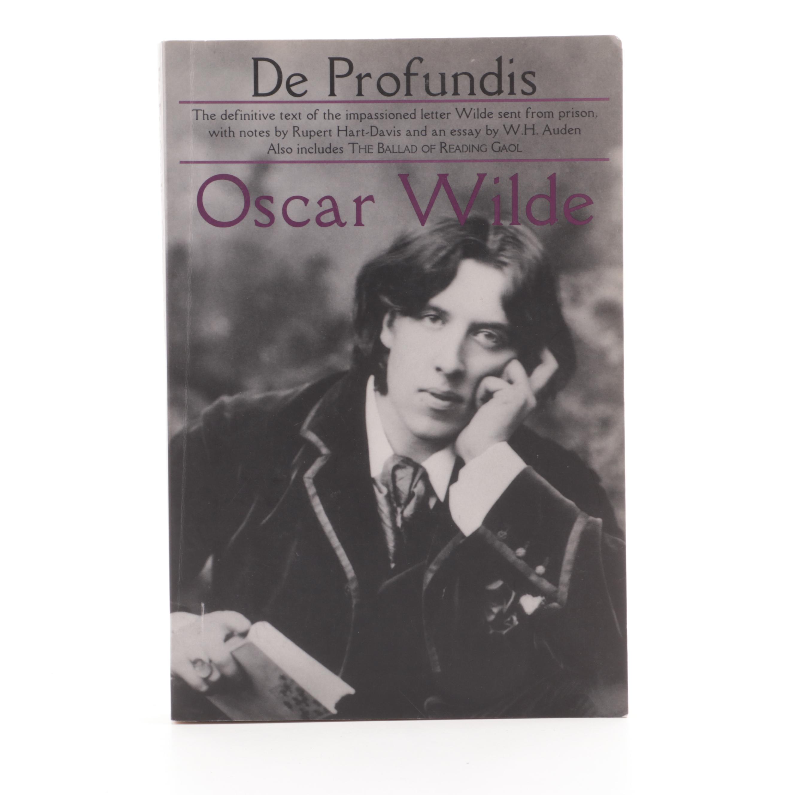 "Oscar Wilde" by Richard Ellmann with "De Profundis" and More by Oscar Wilde