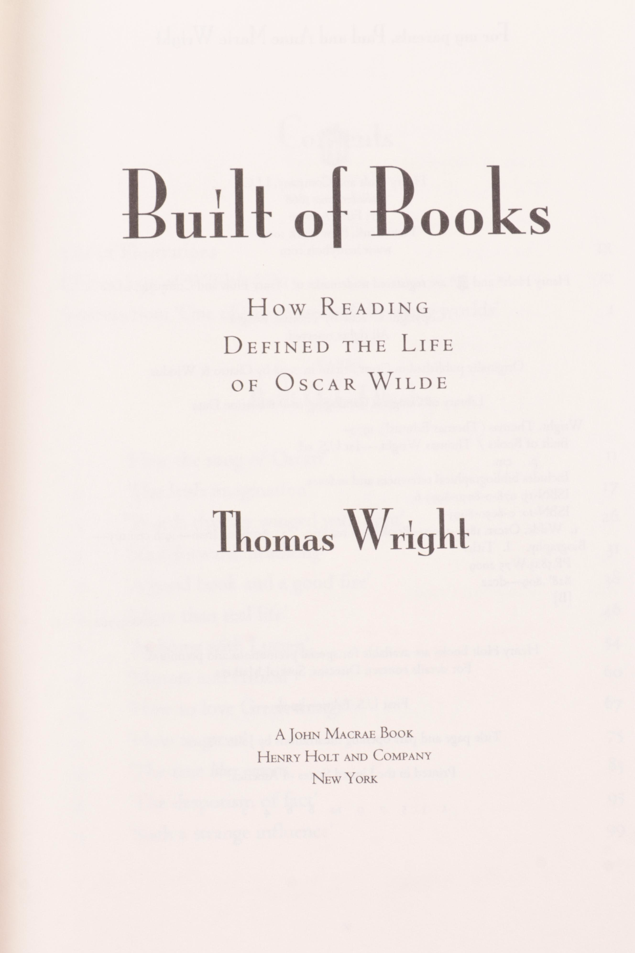 "Oscar Wilde" by Richard Ellmann with "De Profundis" and More by Oscar Wilde